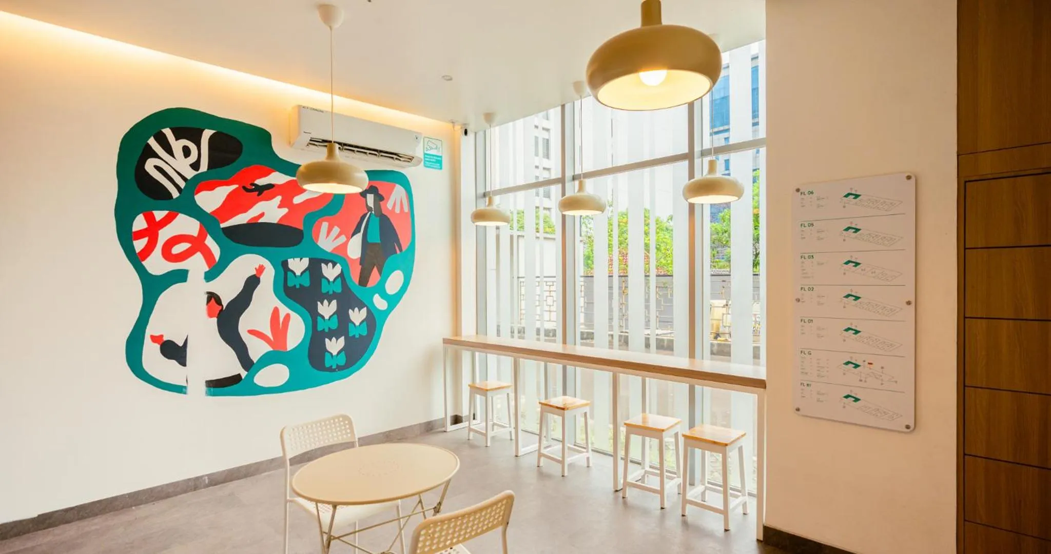 Seating area in Bobopod Airport CBC, Tangerang