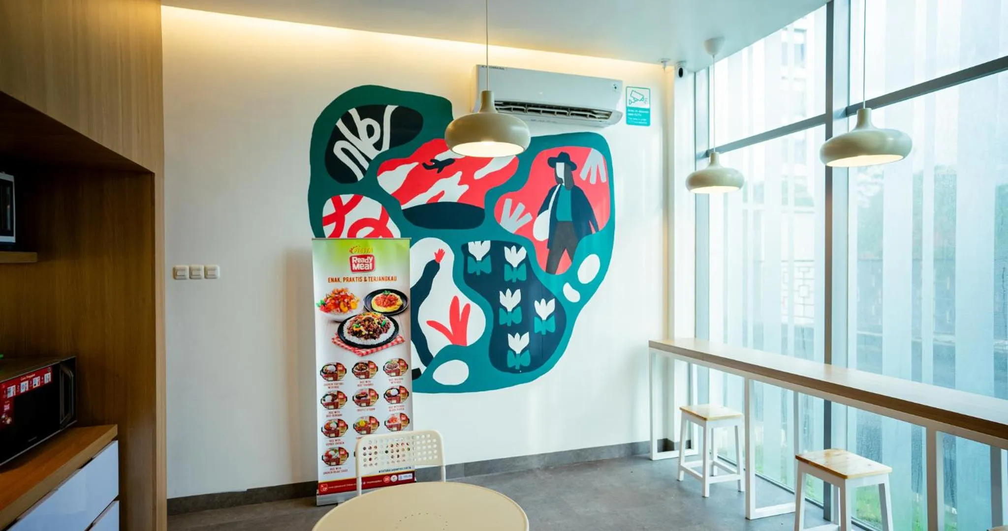 Seating area in Bobopod Airport CBC, Tangerang