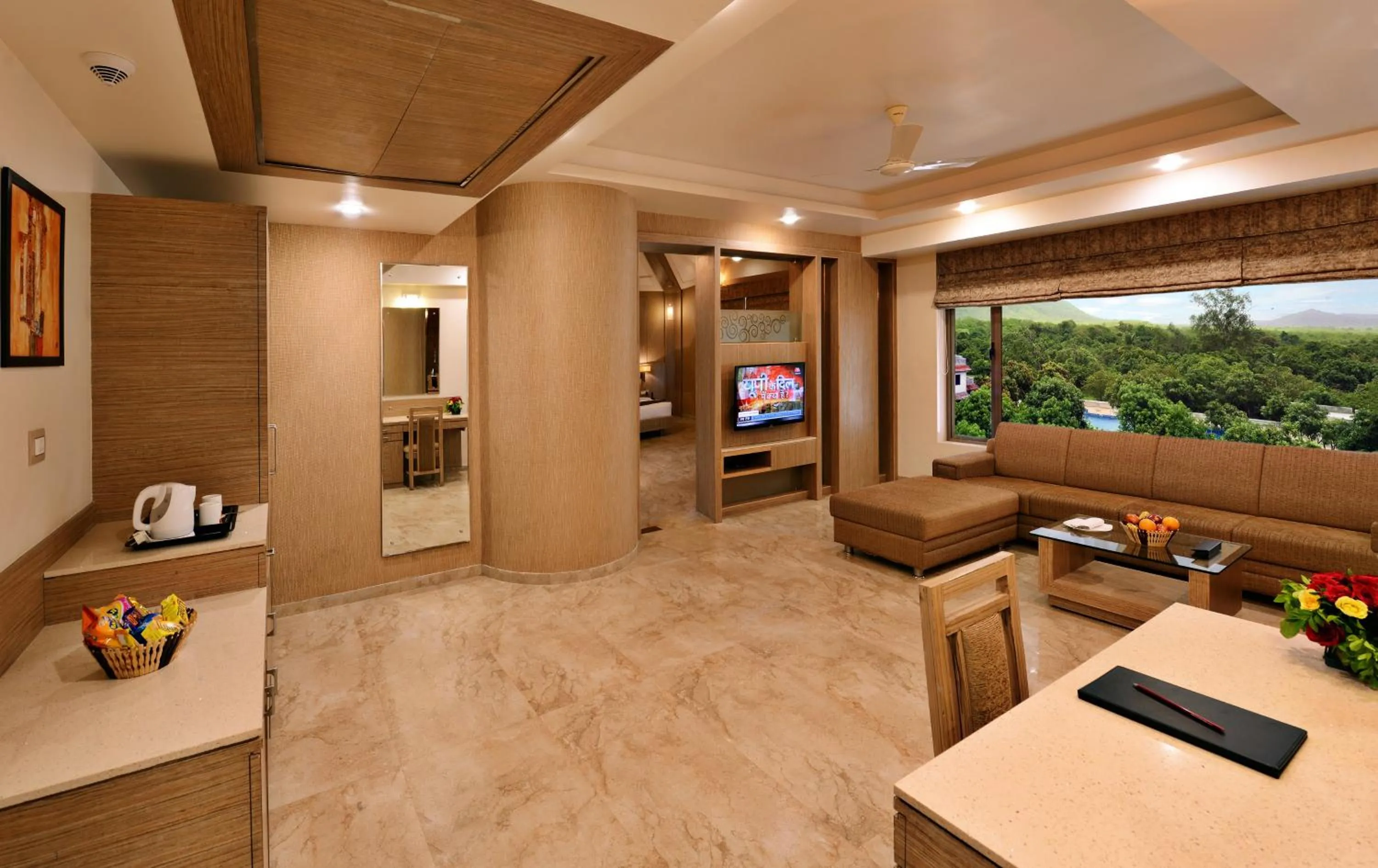 Living room in Sarovar Portico Sasangir