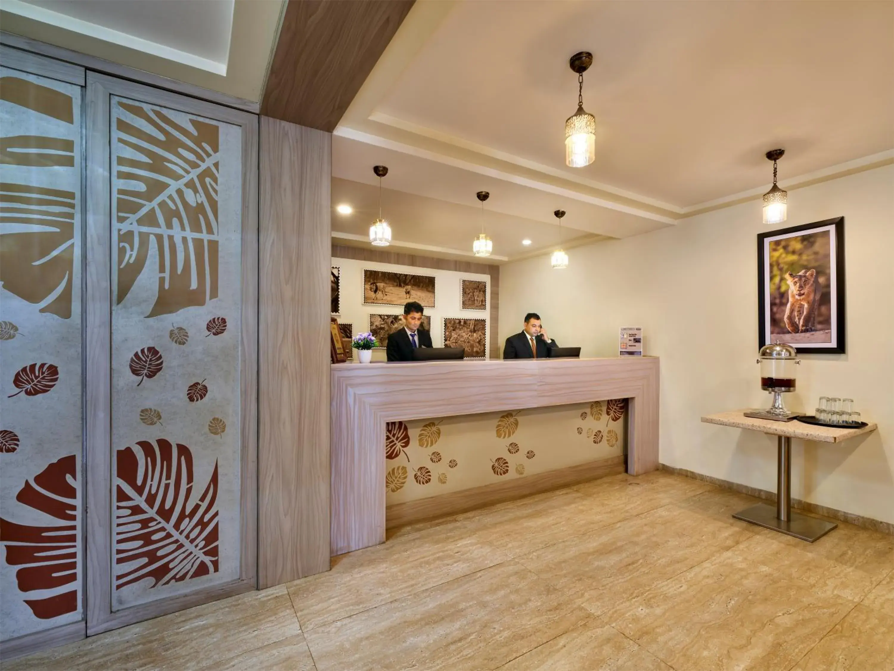 Lobby or reception in Pride Biznotel Sasan Gir Lobby or reception in Pride Biznotel Sasan Gir