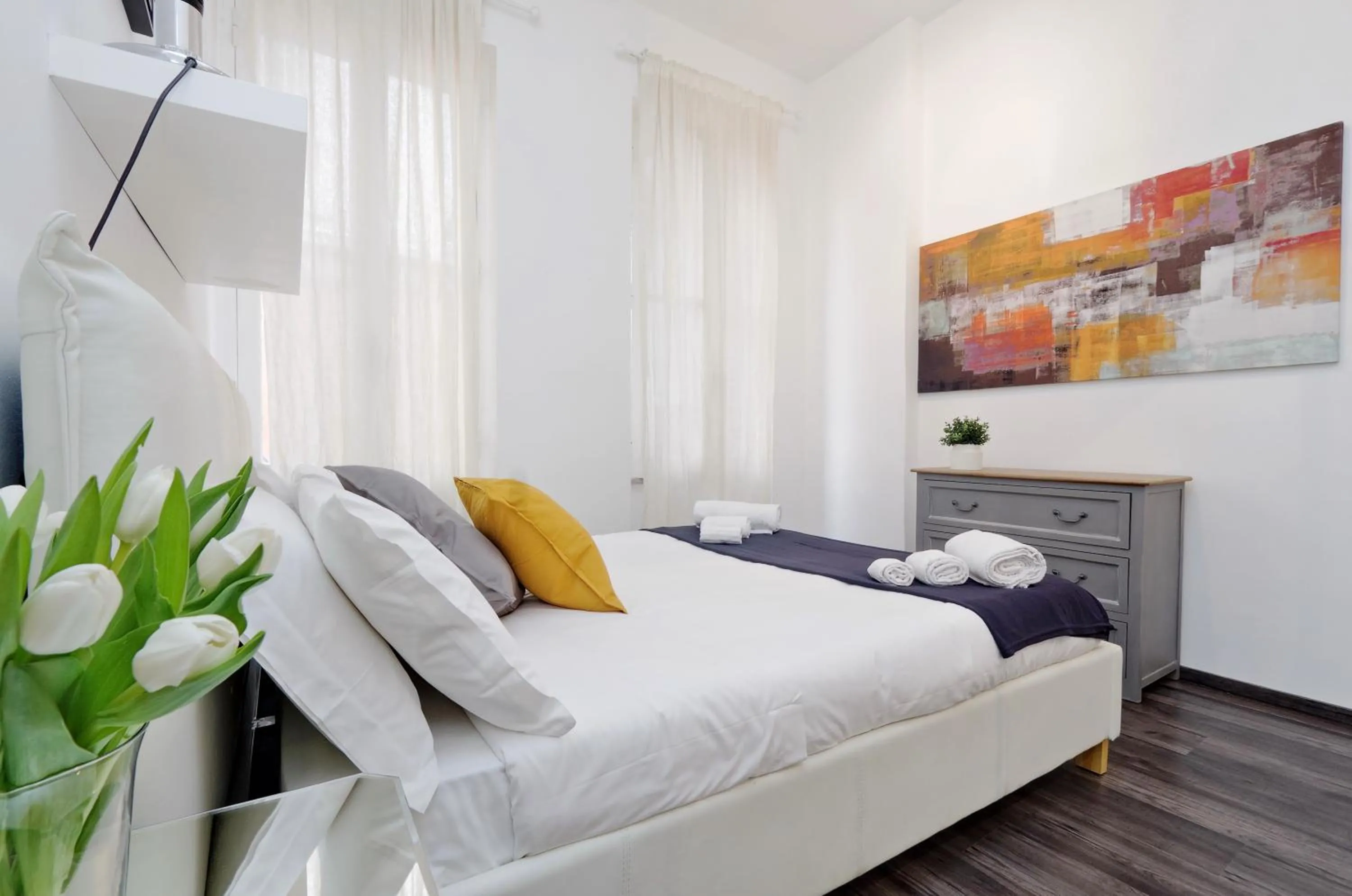 Bed in Urbana Delicious Flat