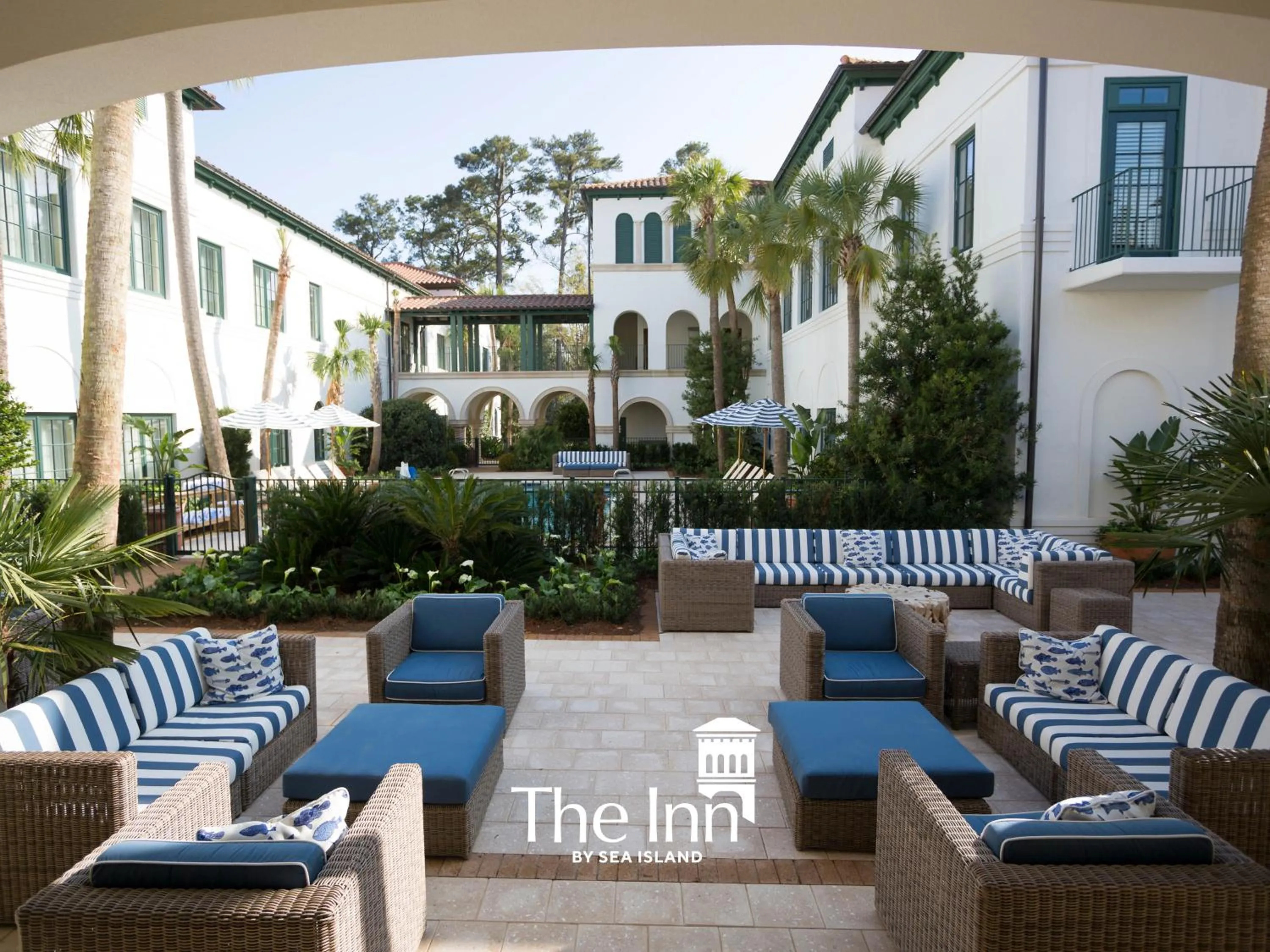 Inner courtyard view in The Inn by Sea Island
