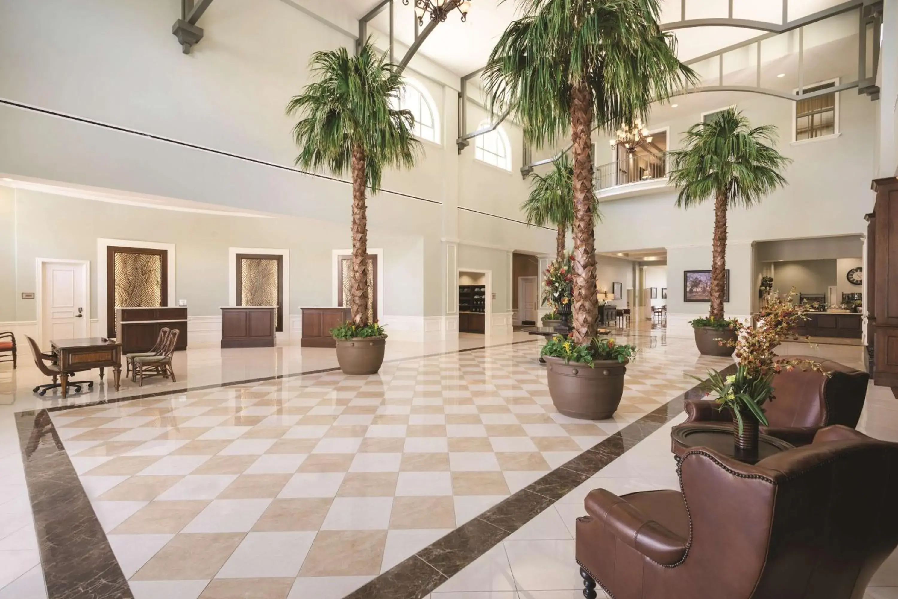Lobby or reception in Embassy Suites Savannah Historic District Lobby or reception in Embassy Suites Savannah Historic District