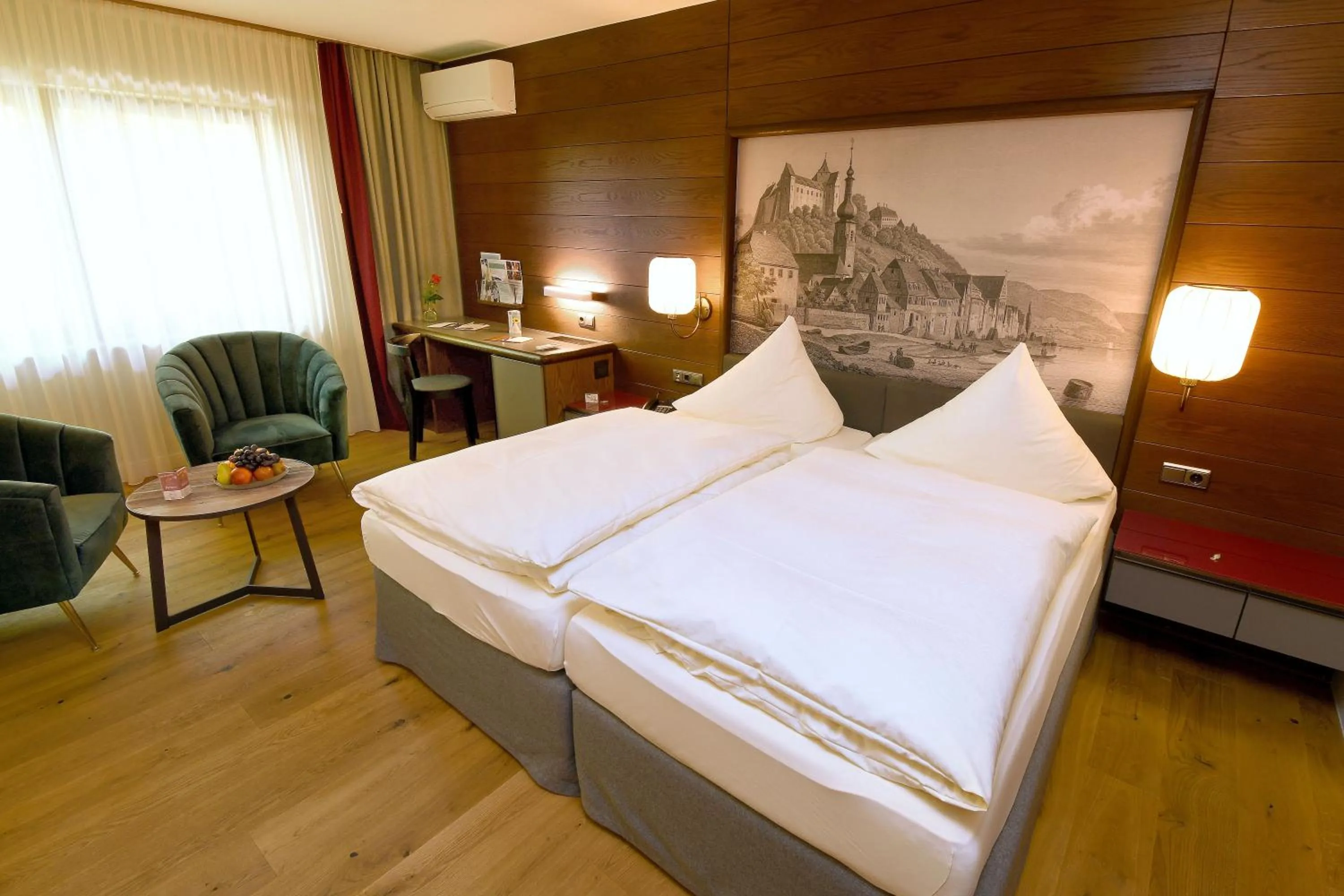 Photo of the whole room, Bed in Hotel & Weinhaus Anker