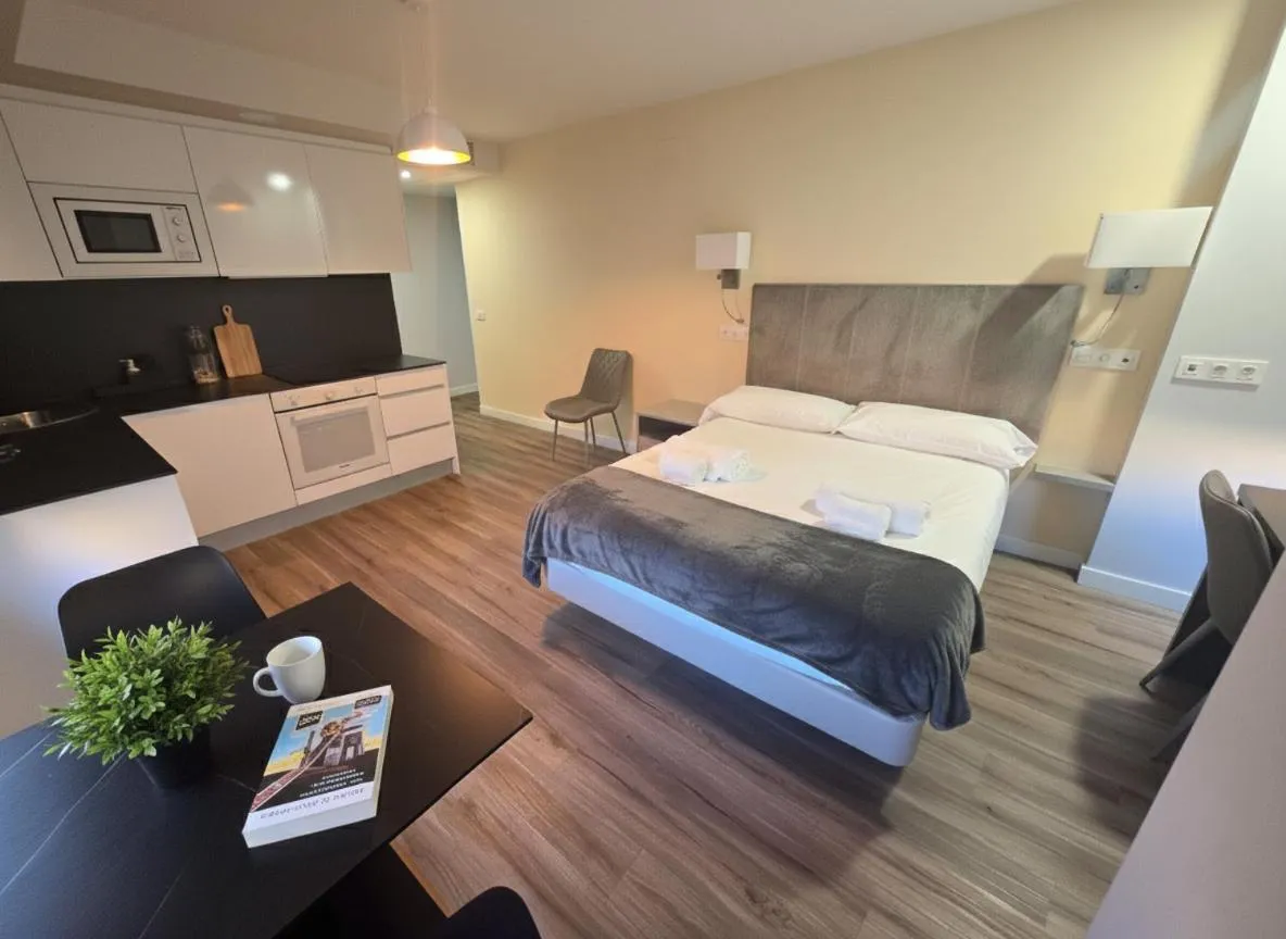 Bed in Apartahotel Aranda Flex Living