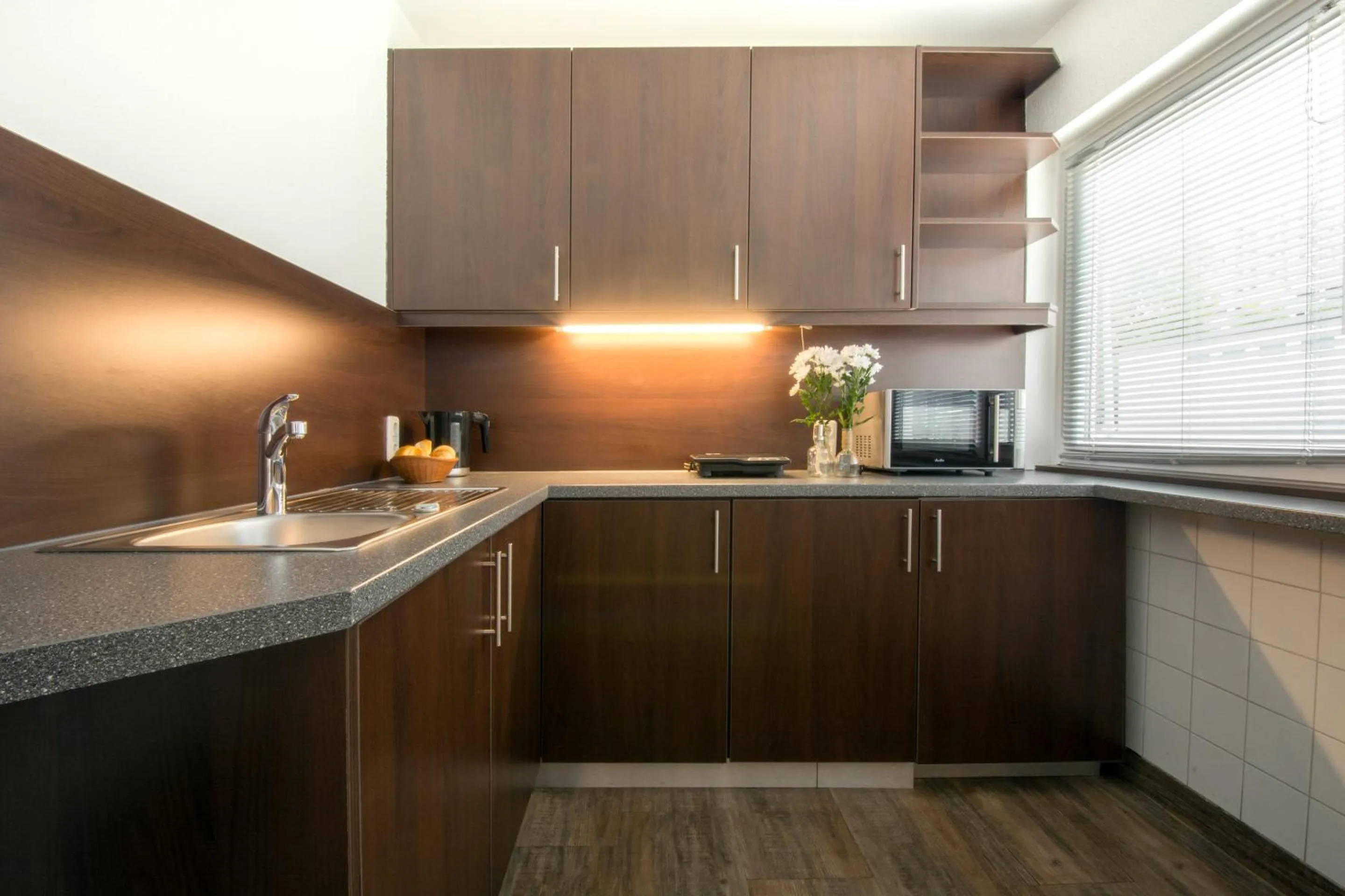 Kitchen or kitchenette in Hotel Friederike