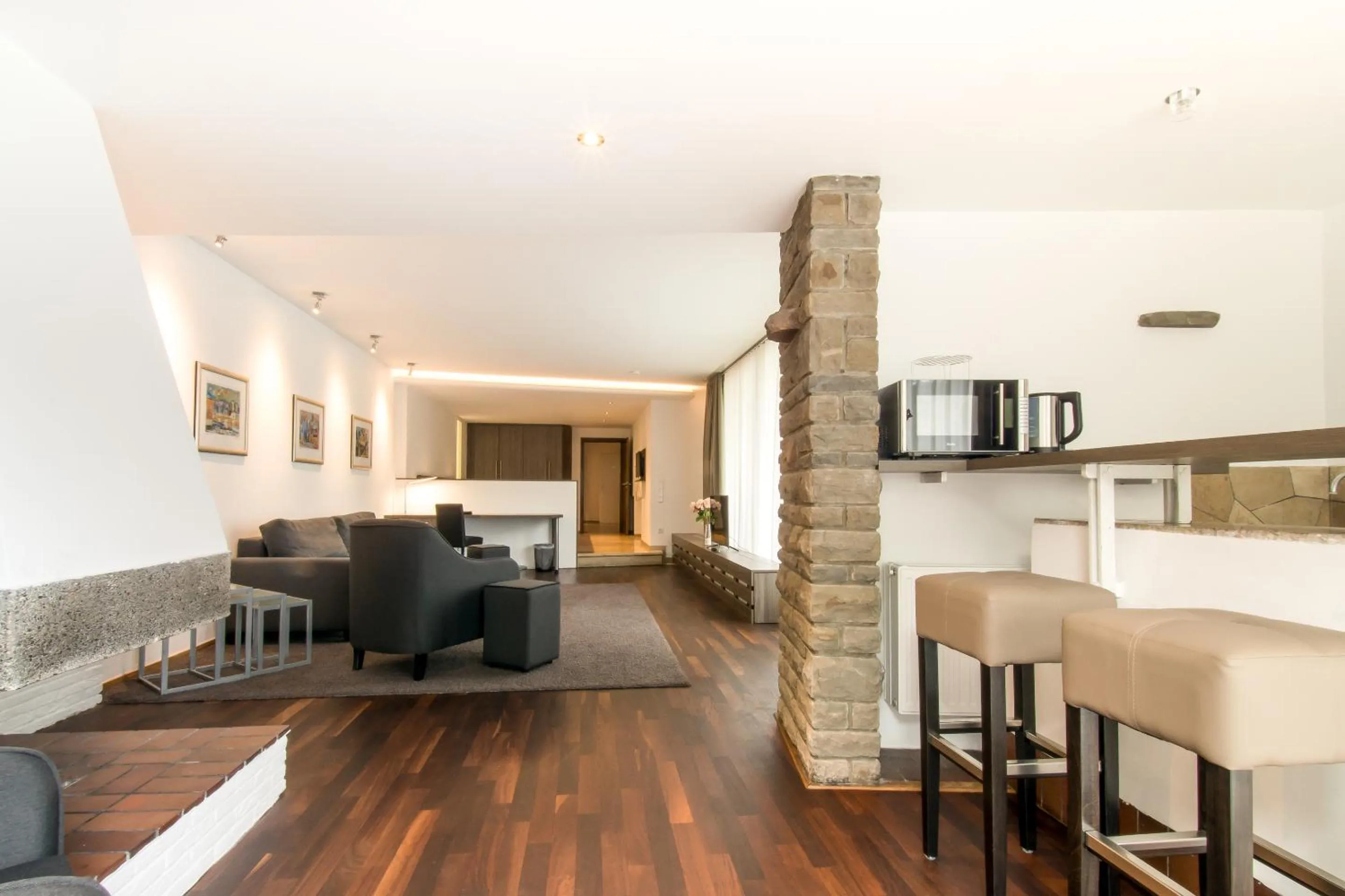 Kitchen or kitchenette in Hotel Friederike