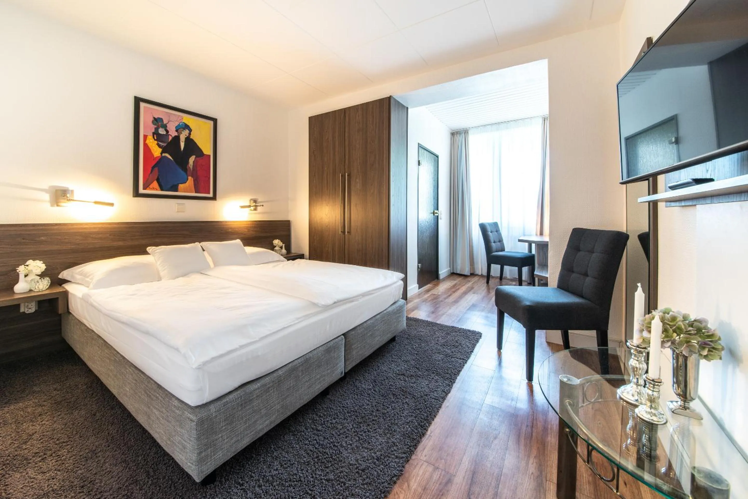 Bedroom, Bed in Hotel Friederike