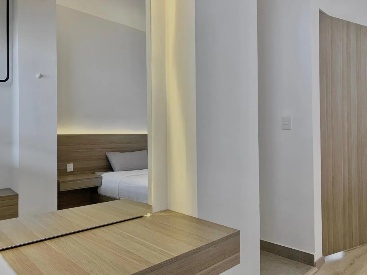 Bed in Hotel Blanco Pachuca