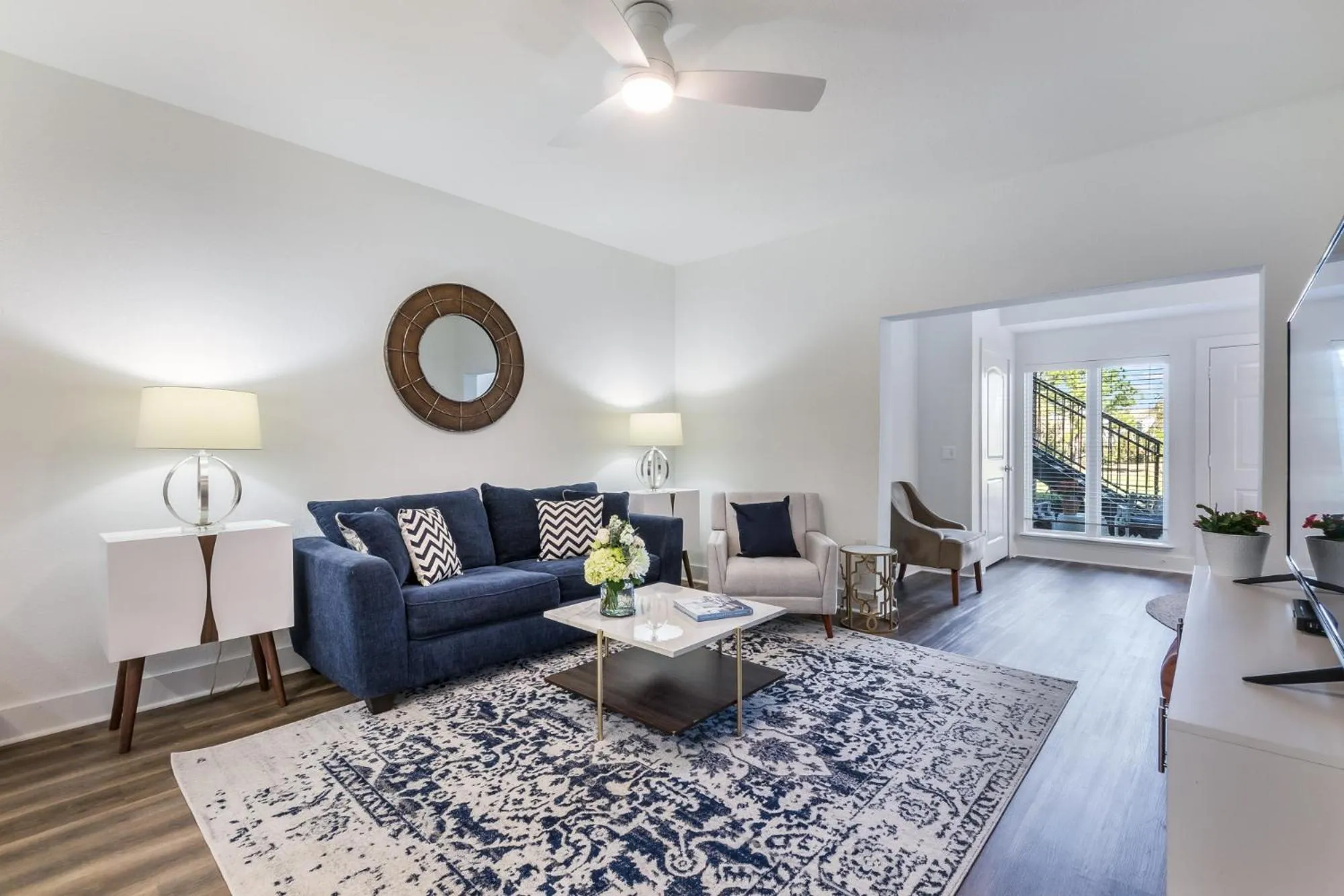 Living room in One Club Gulf Shores