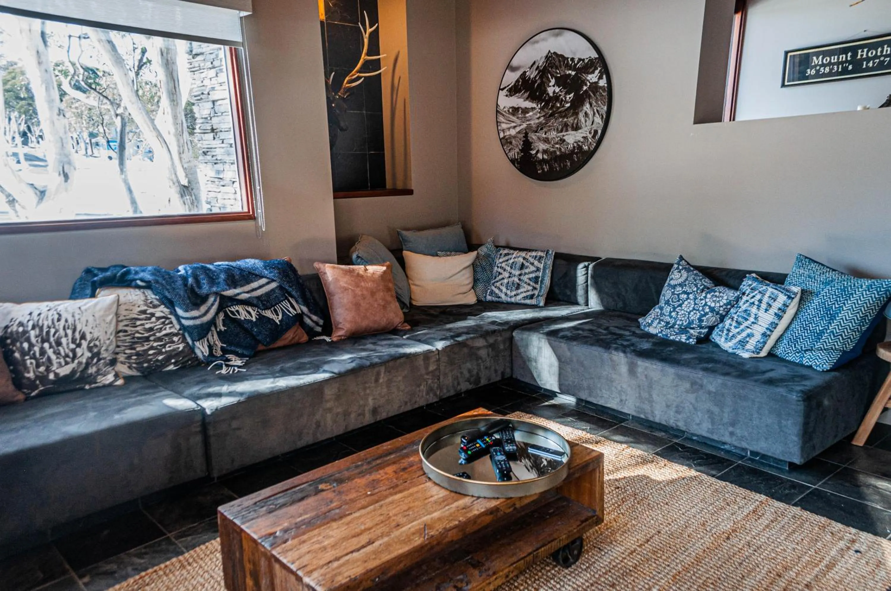 Living room in Club Wyndham Dinner Plain, Trademark Collection by Wyndham