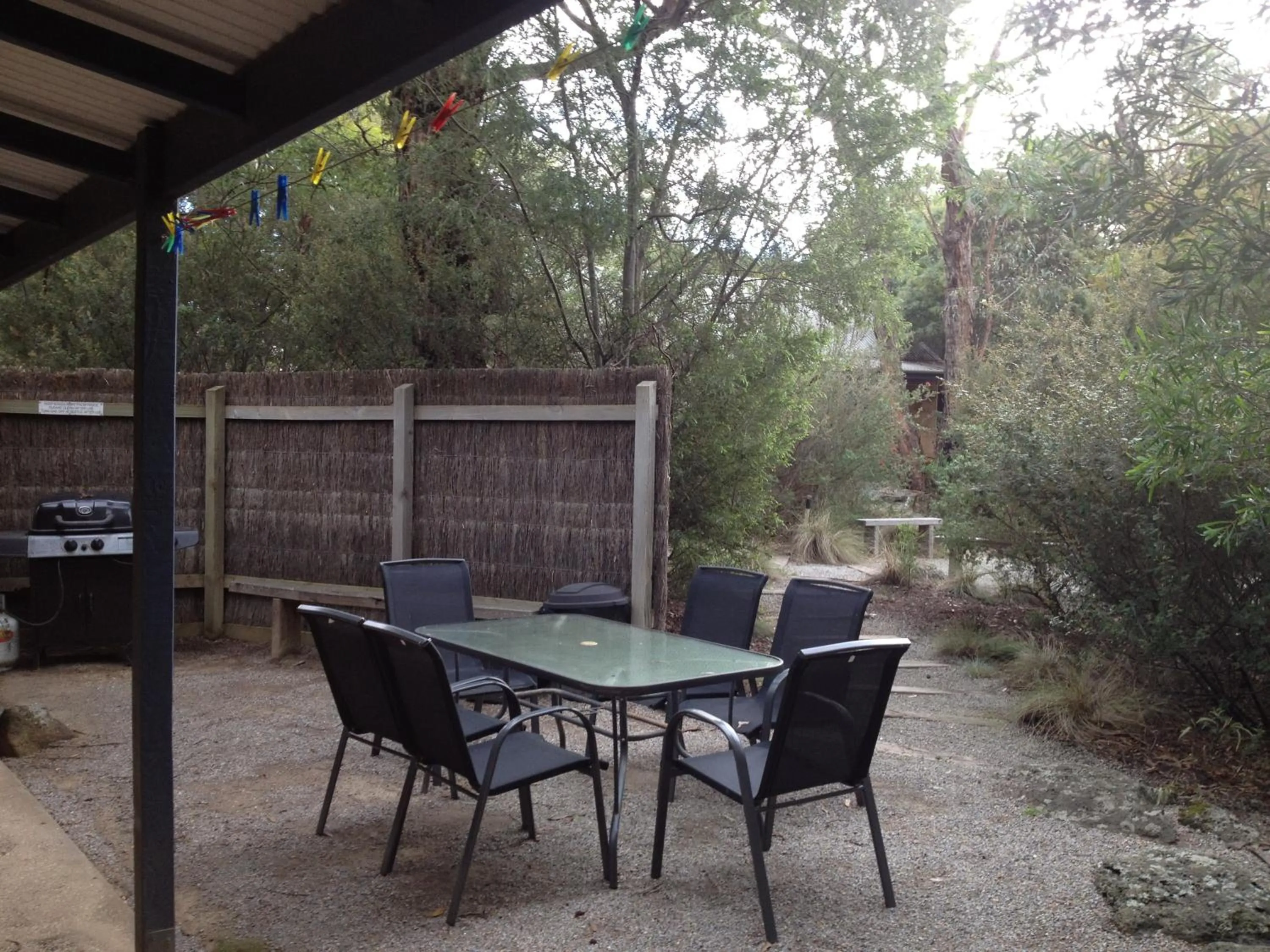 Garden view in Split Point Cottages