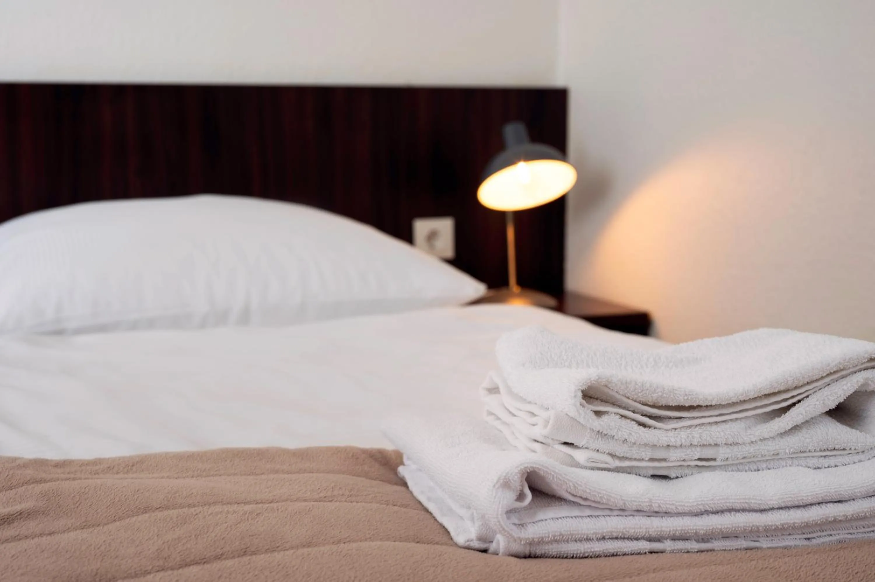 towels, Bed in Hotel Mercedes City