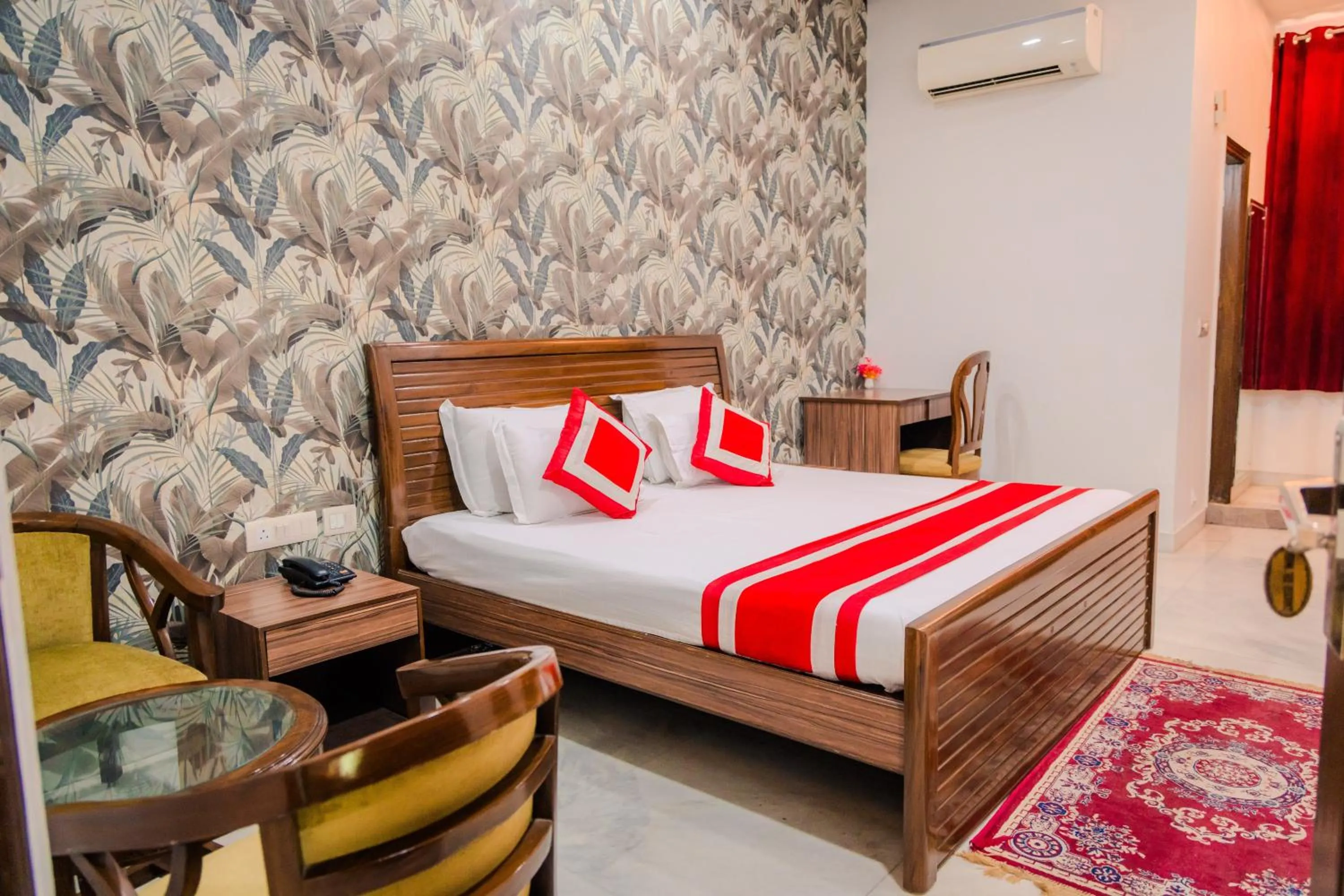 Bed in Peepal Tree Residency
