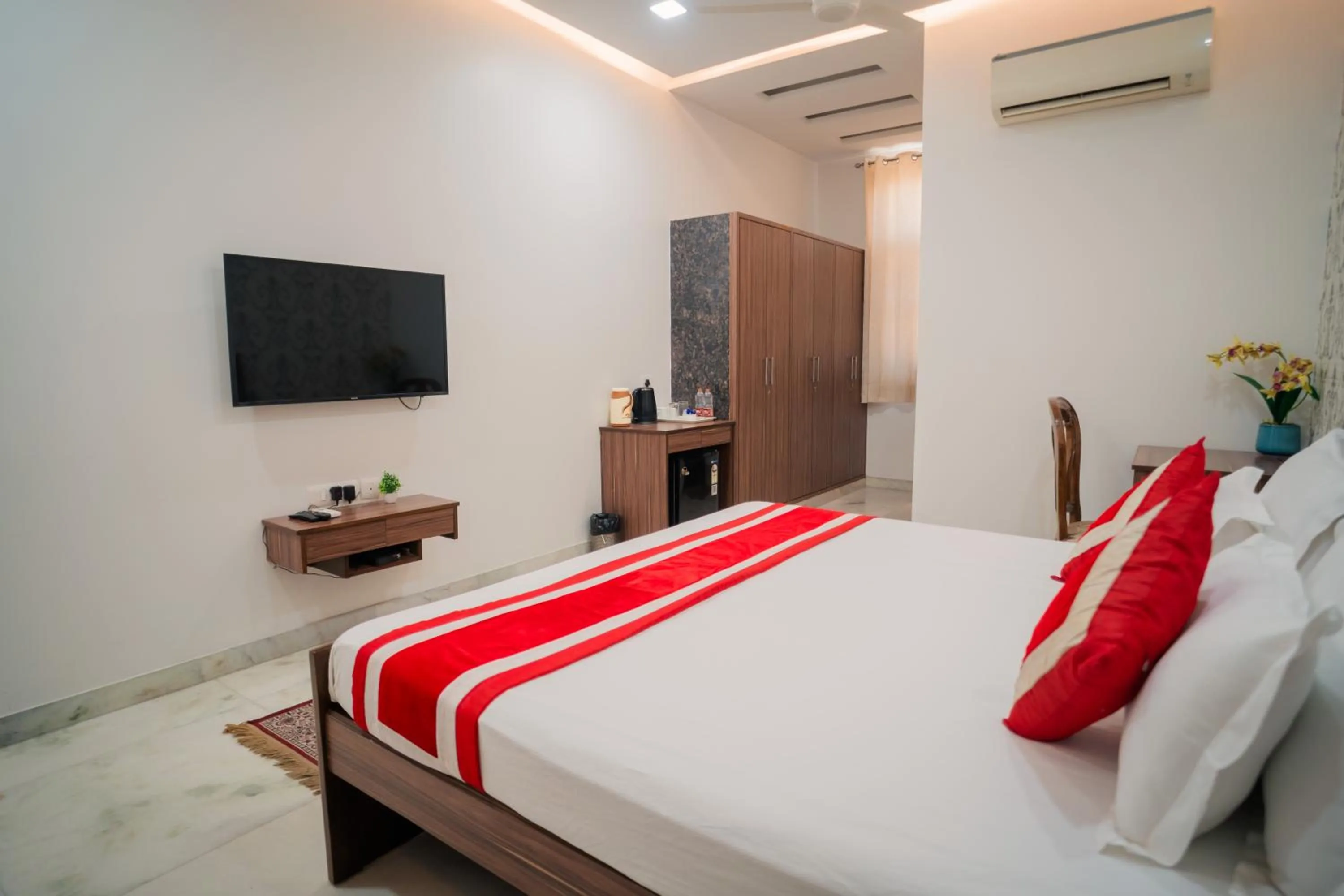 Bed in Peepal Tree Residency