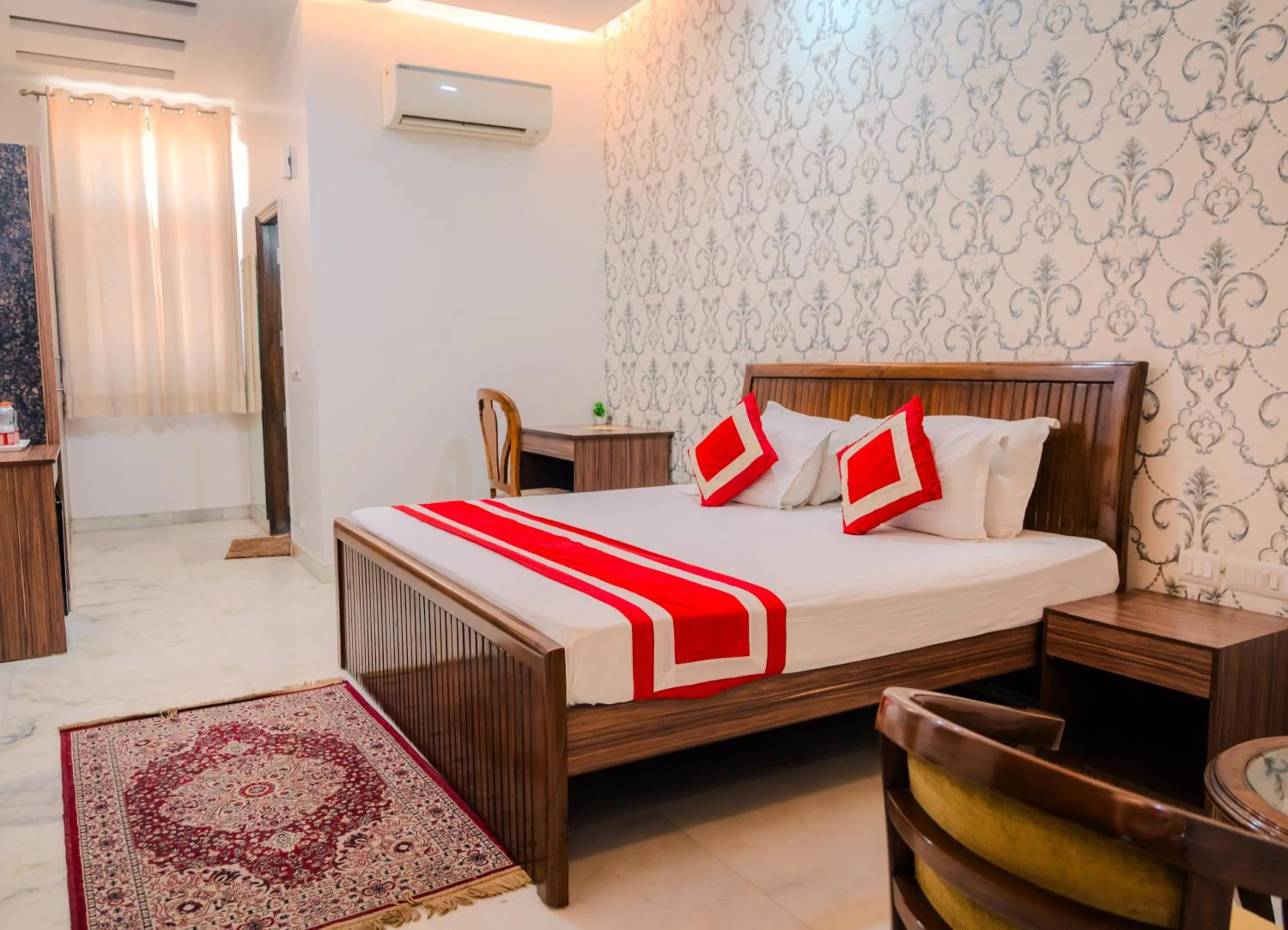 Bed in Peepal Tree Residency