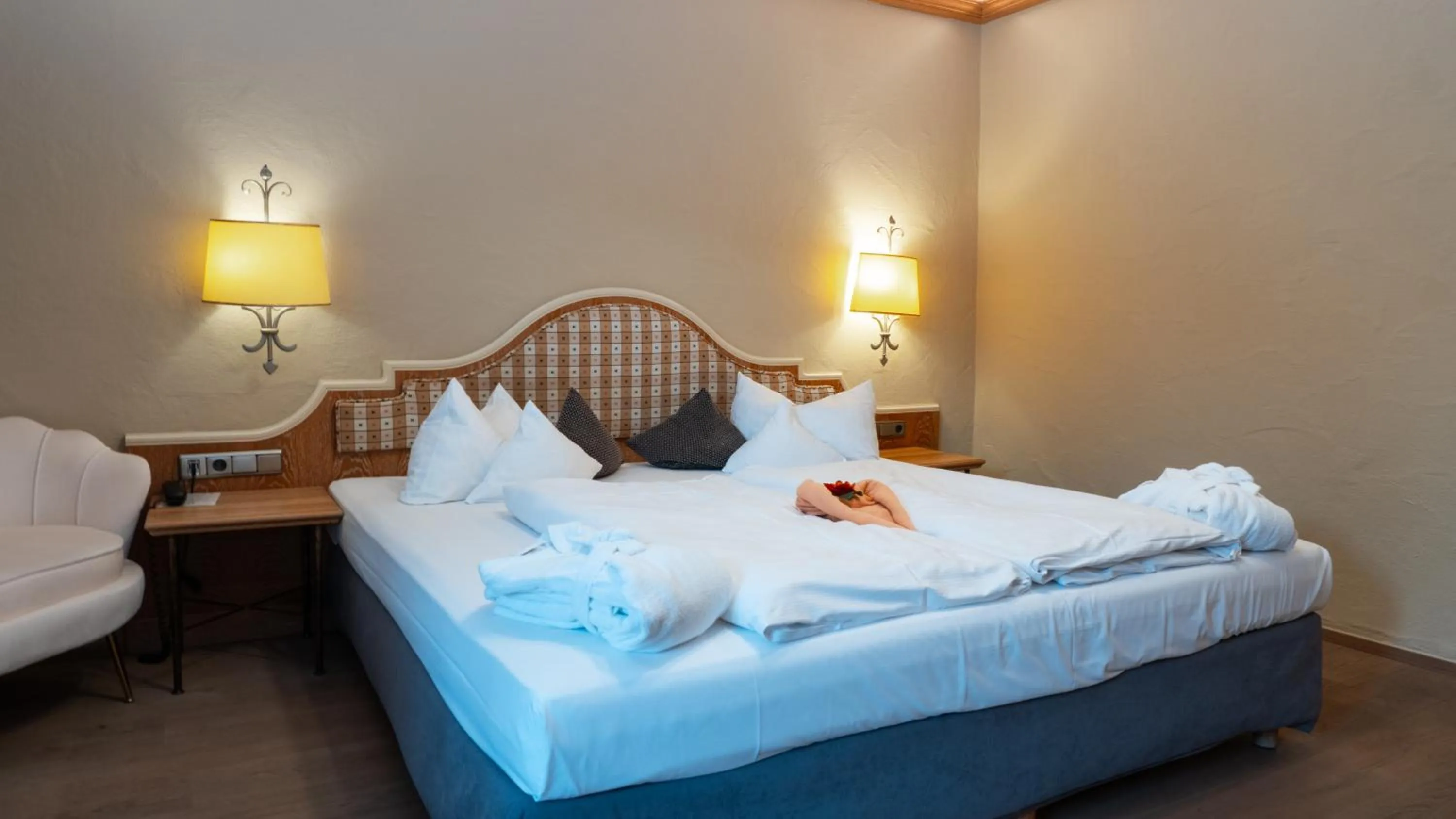 Bed in Wellness Hotel Bayerischer Hof