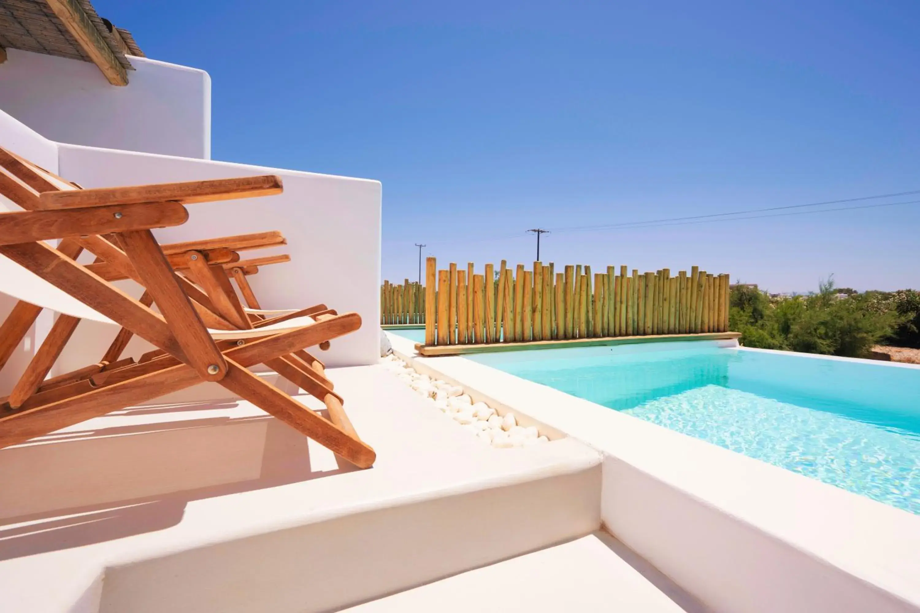 Pool view in Aegean Hospitality Pool view in Aegean Hospitality
