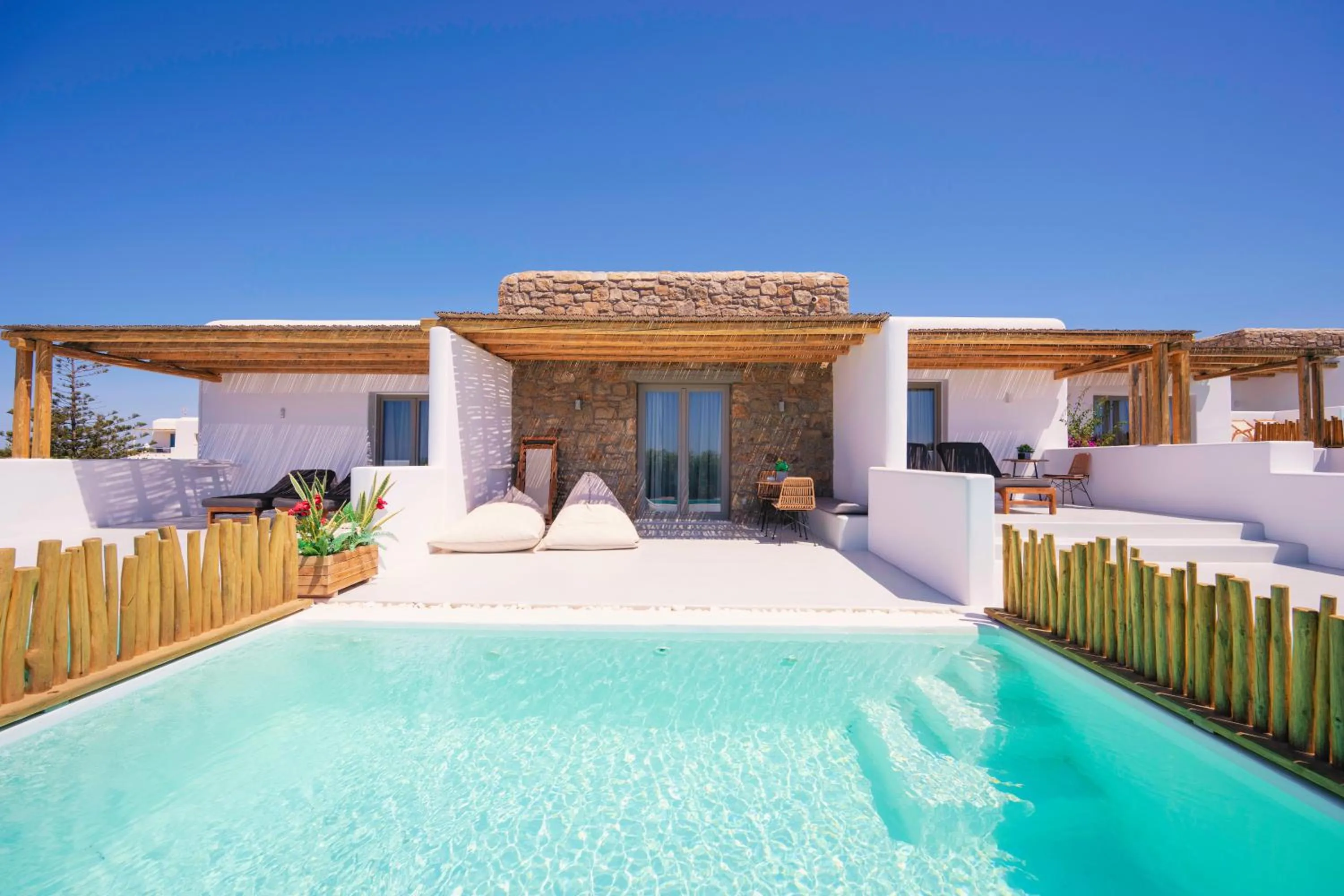 Seating area in Aegean Hospitality