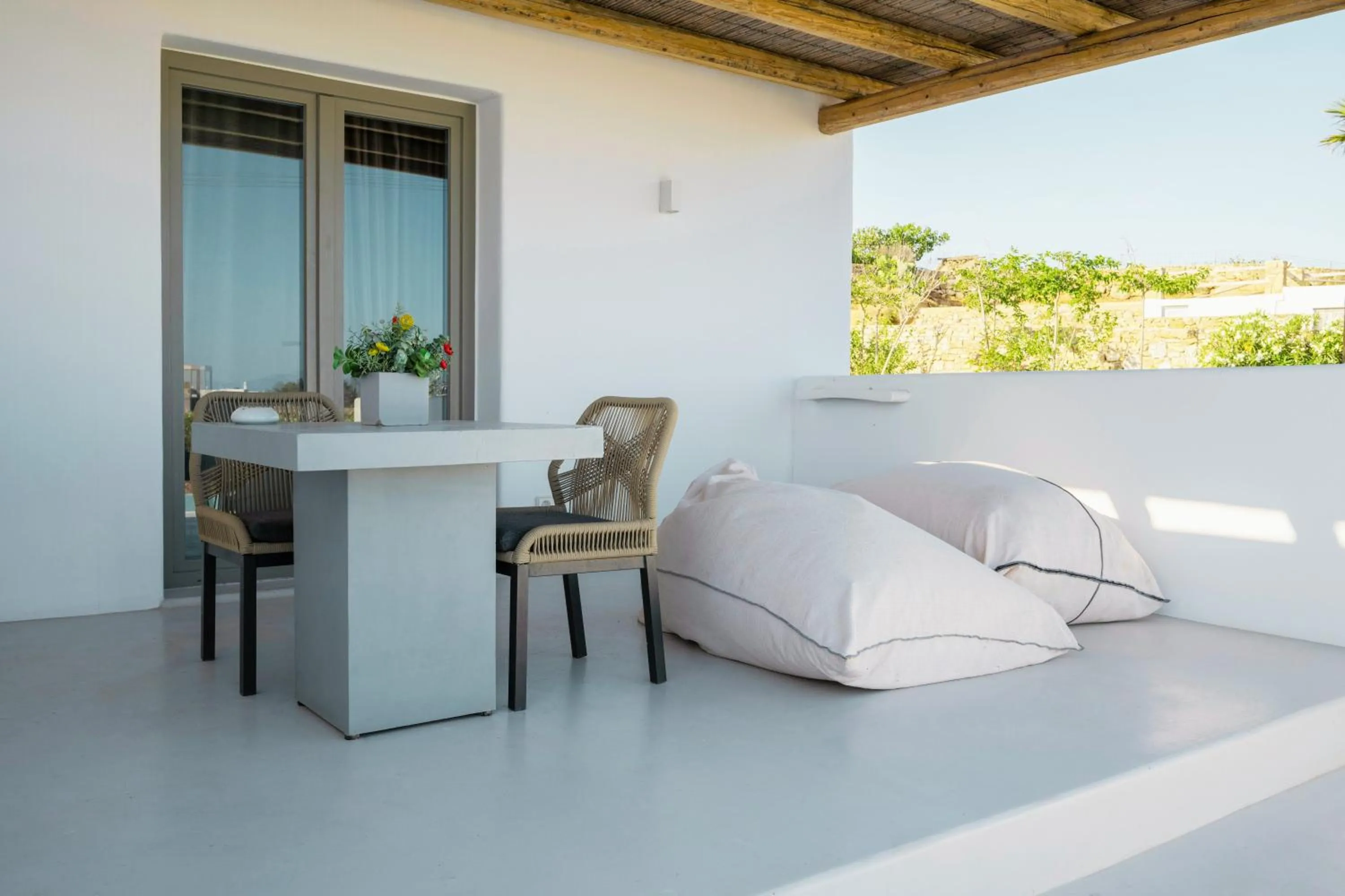 Seating area, Bed in Aegean Hospitality