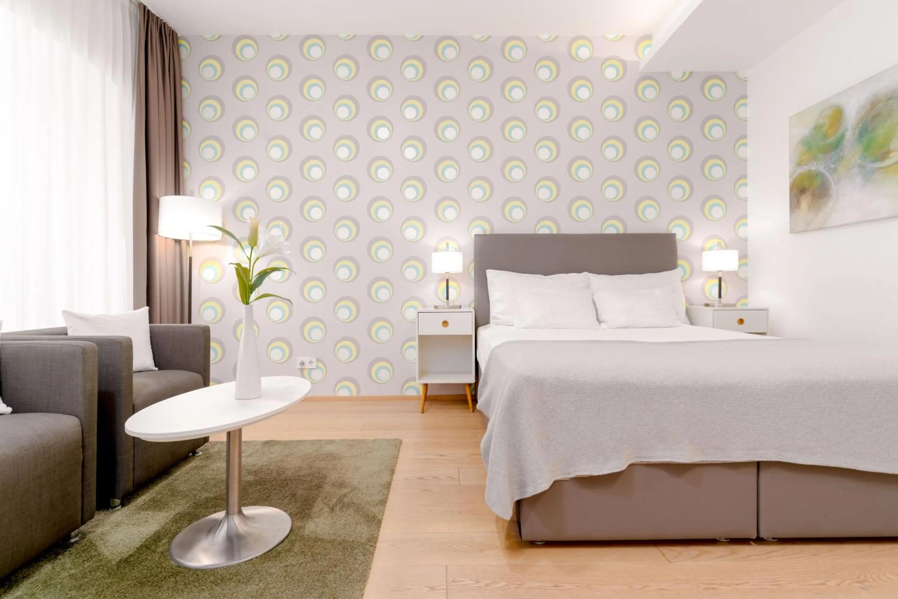 Bed in ARGOS Graz Serviced Apartments, kontaktlos mit Self Check-in
