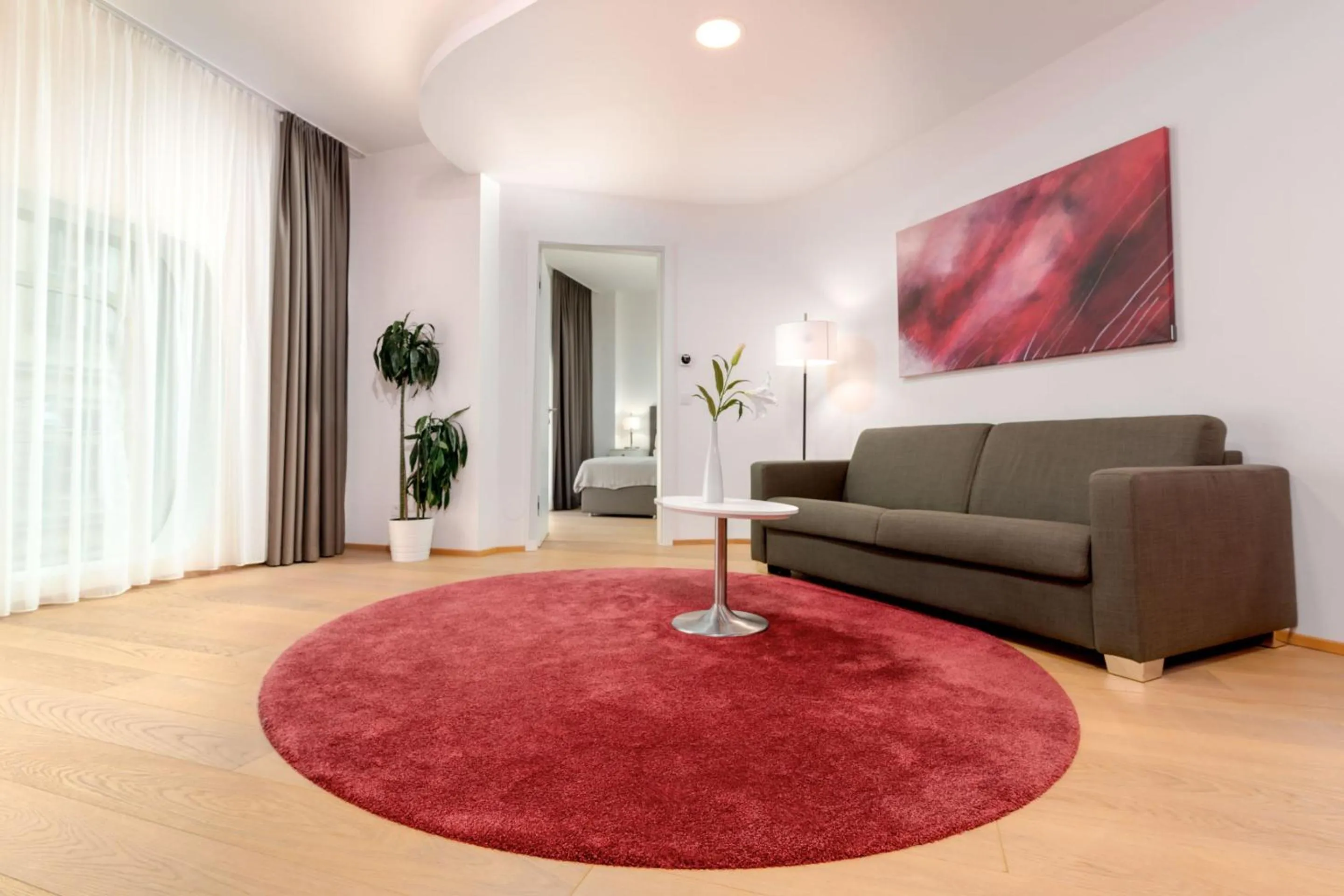 Living room in ARGOS Graz Serviced Apartments, kontaktlos mit Self Check-in