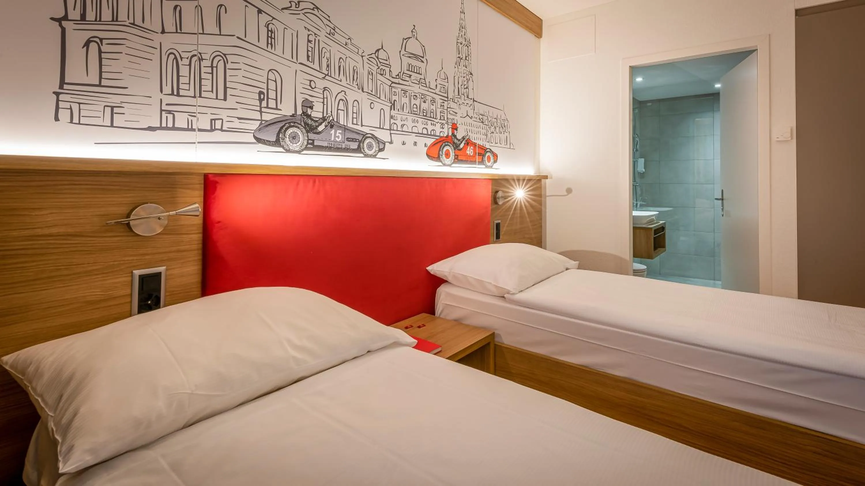 Bed in Los Lorentes Hotel Bern City