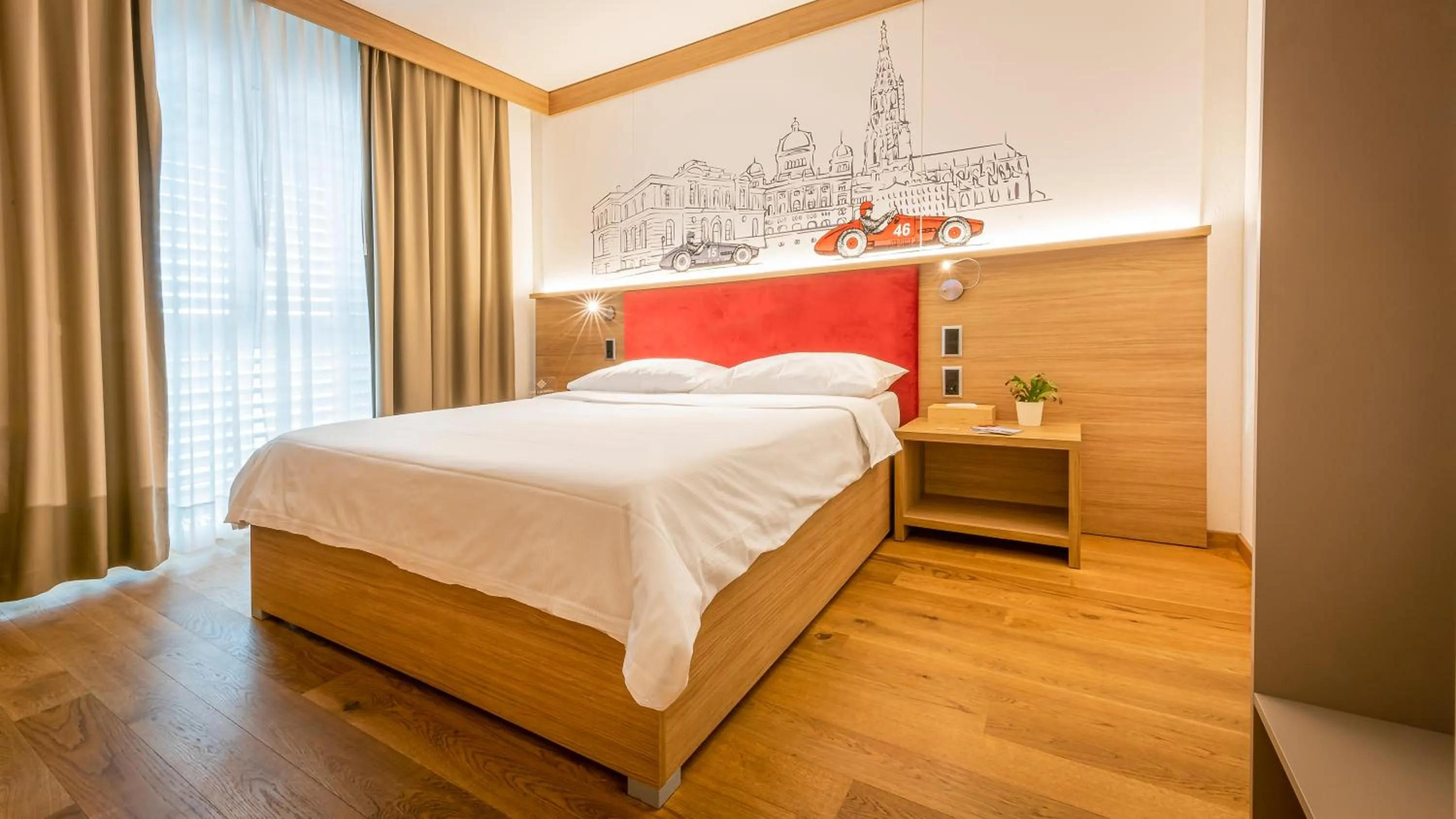 Bed in Los Lorentes Hotel Bern City