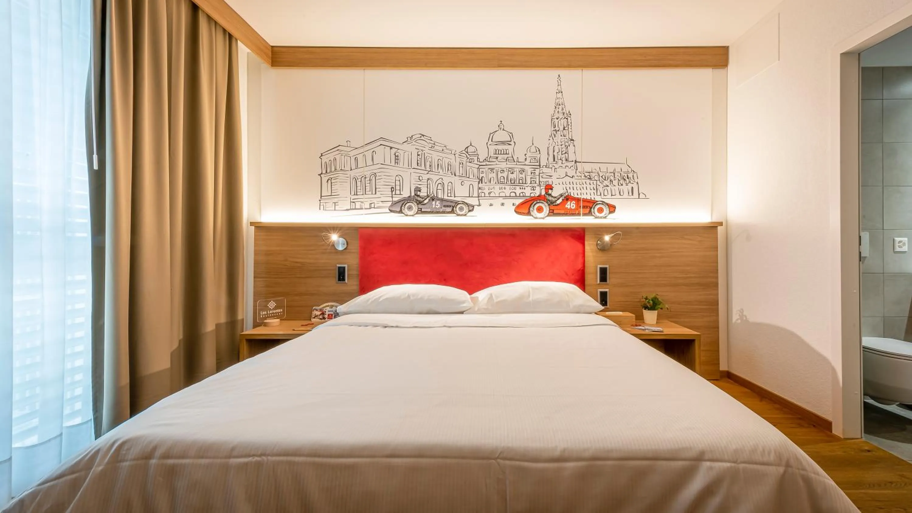 Bed in Los Lorentes Hotel Bern City