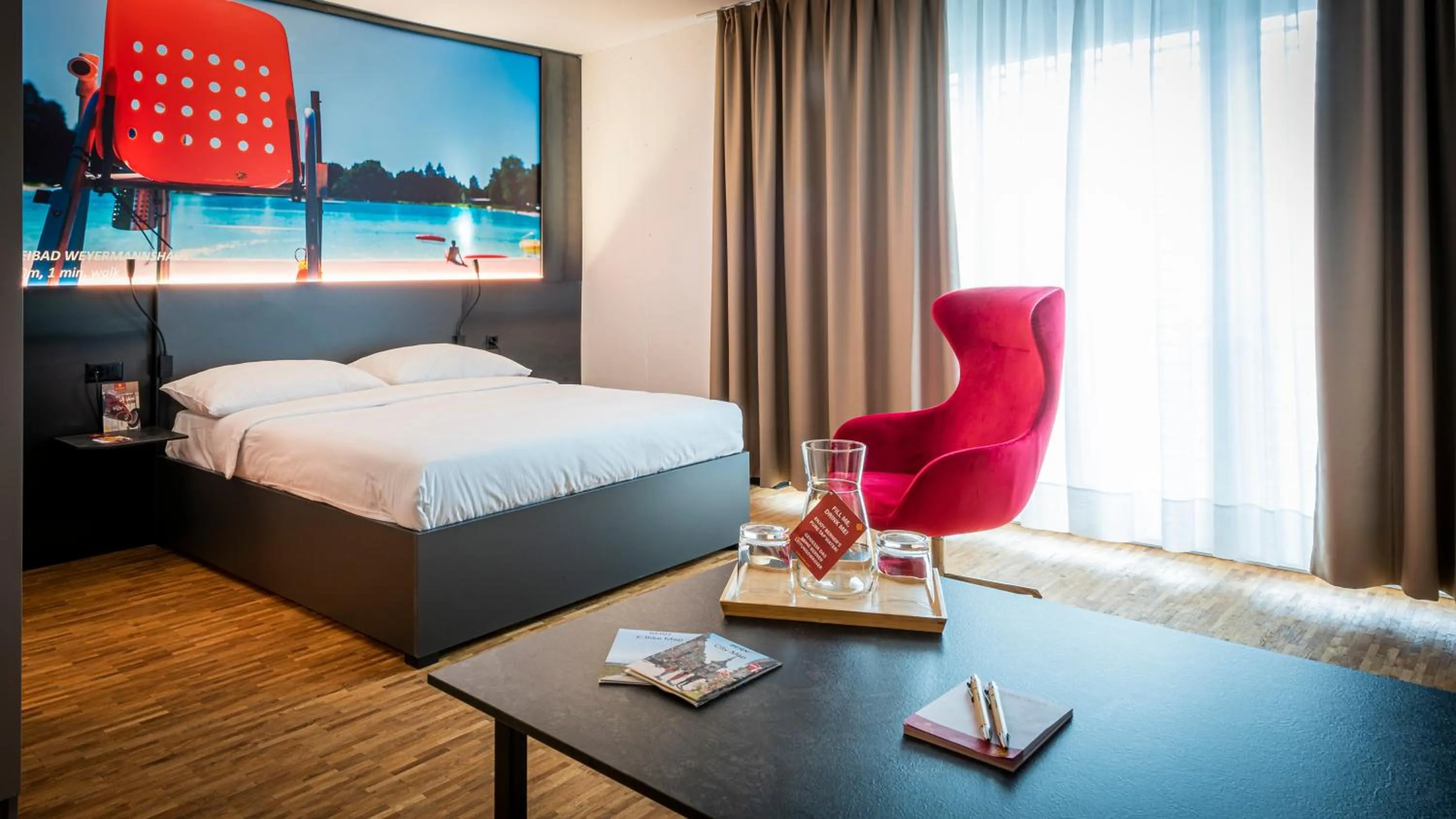 Bed in Los Lorentes Hotel Bern City