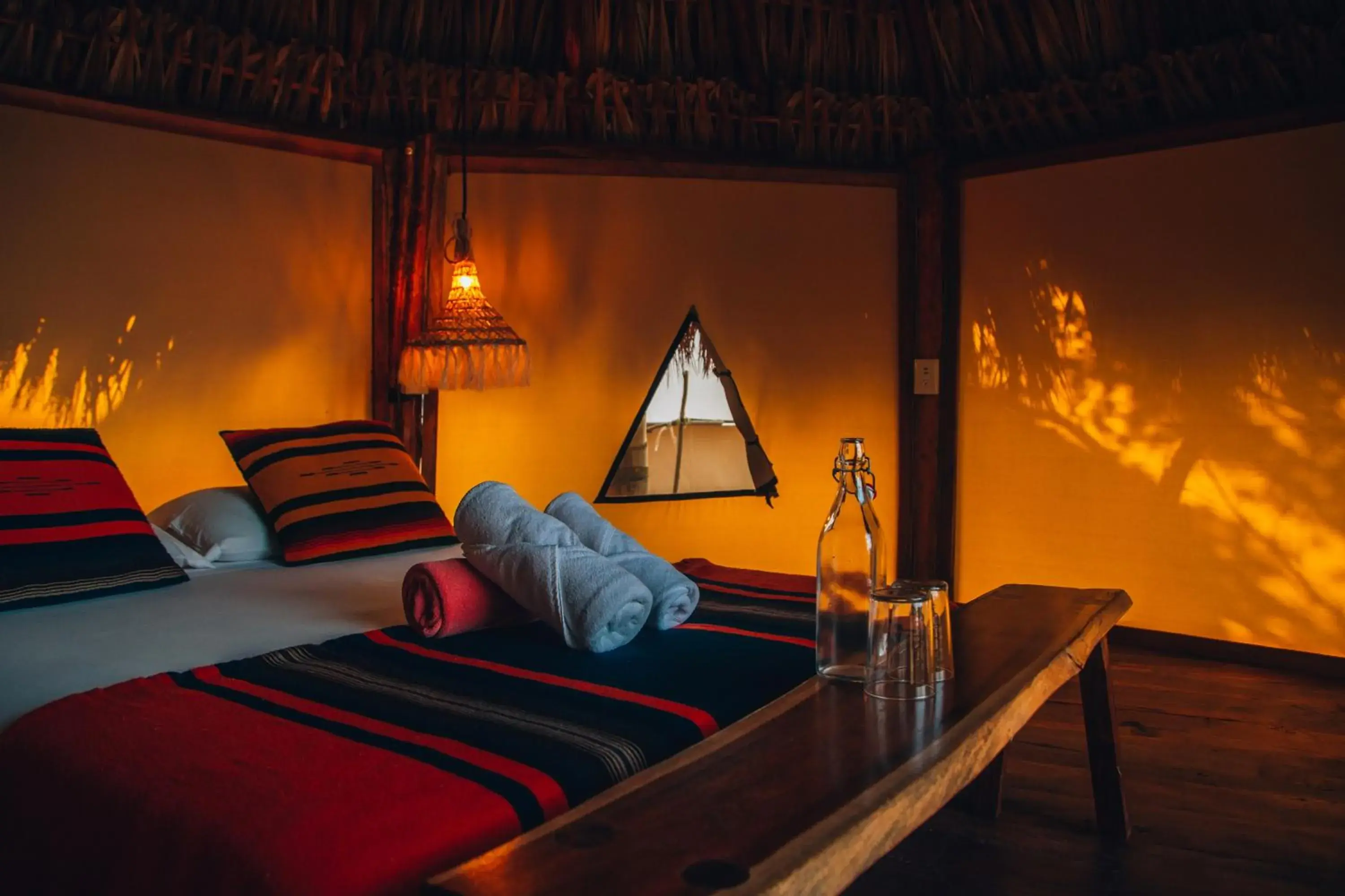 Bedroom, Bed in Glamp Ikal Tulum Bedroom, Bed in Glamp Ikal Tulum