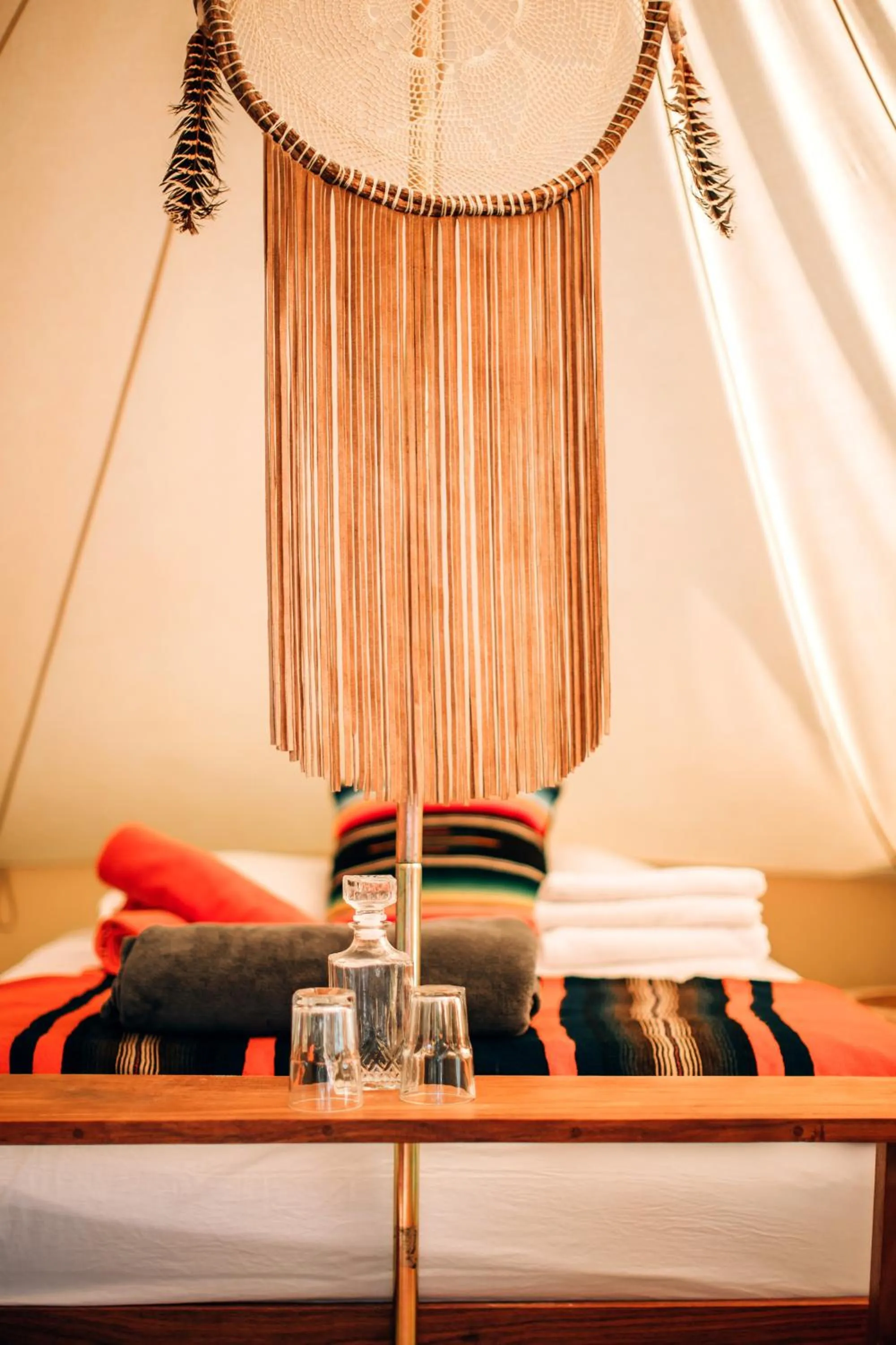 Bed in Glamp Ikal Tulum