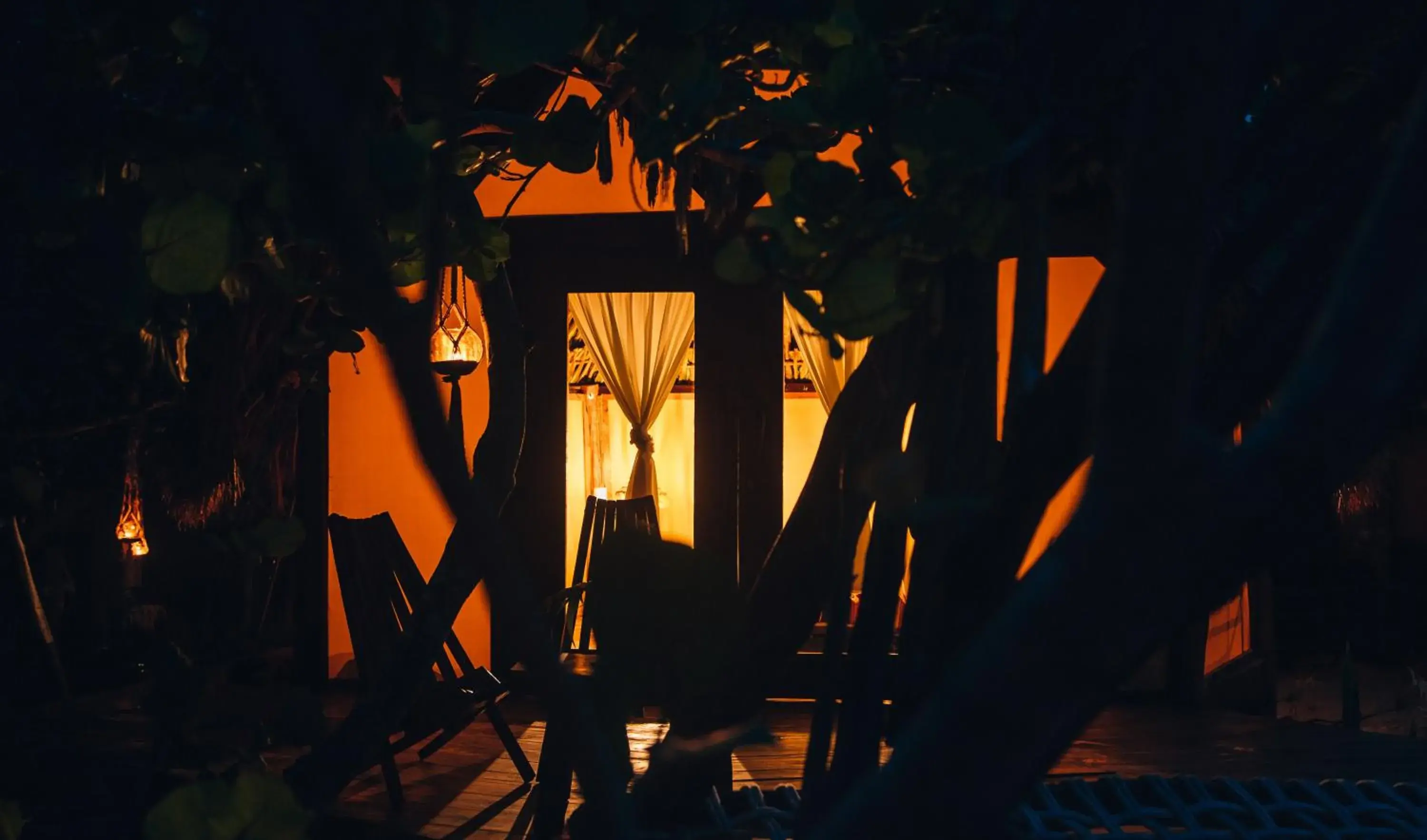 Seating area in Glamp Ikal Tulum Seating area in Glamp Ikal Tulum