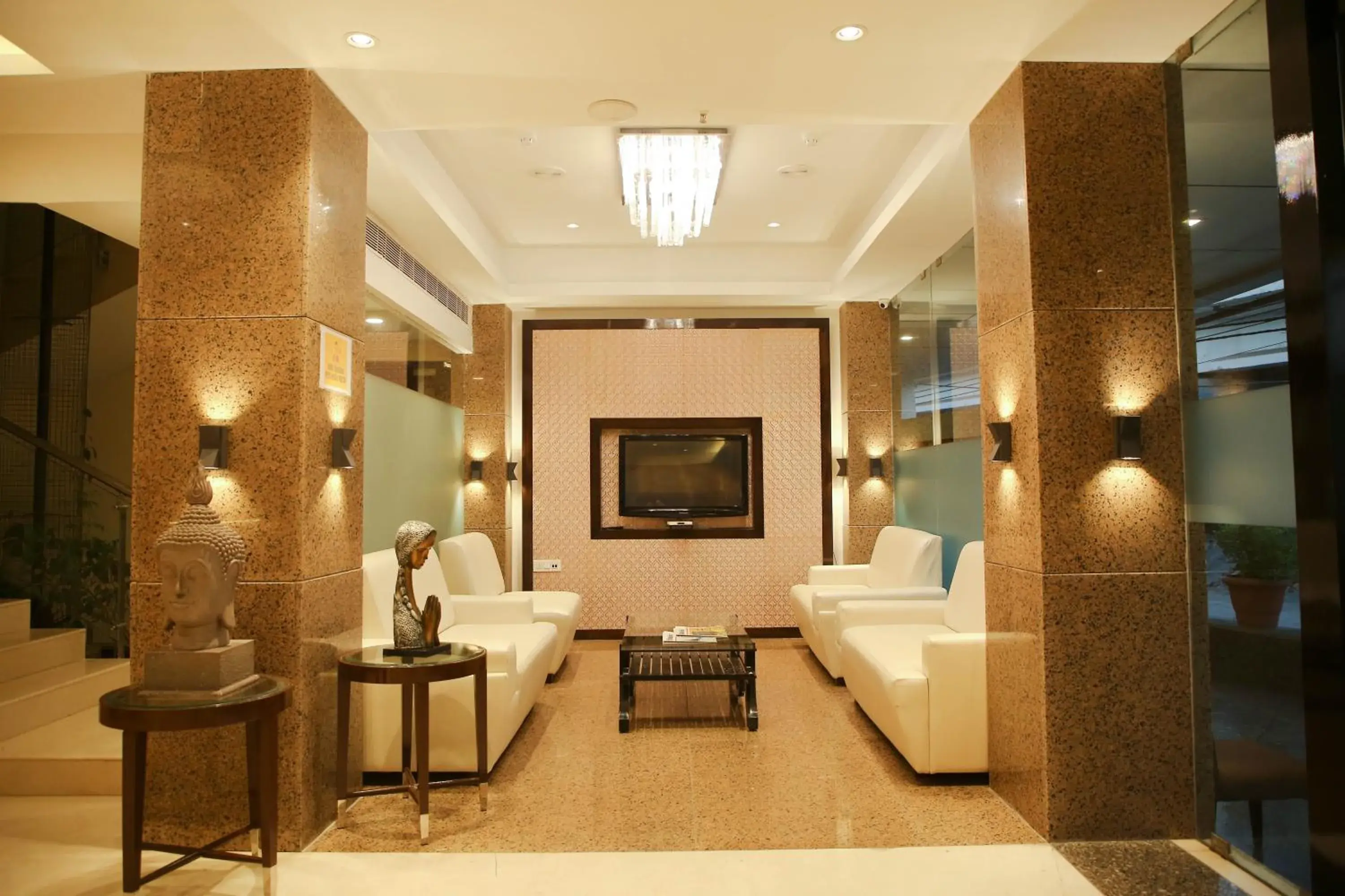 Lobby or reception, Bed in Citrus Prime Raipur Lobby or reception, Bed in Citrus Prime Raipur