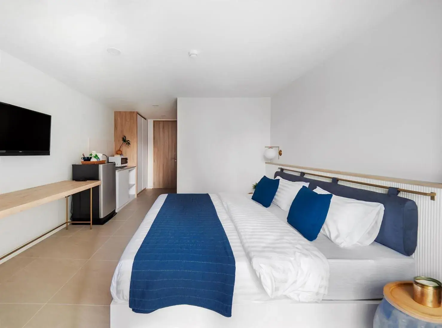 Bed in Blu 395 Bed in Blu 395