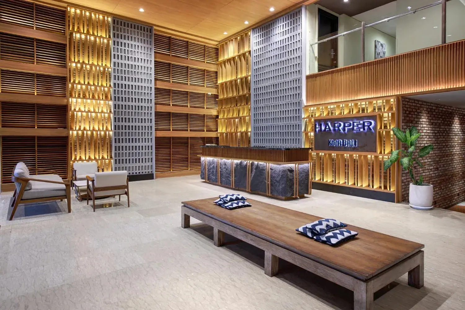 Lobby or reception in Harper Kuta Hotel by ASTON Lobby or reception in Harper Kuta Hotel by ASTON