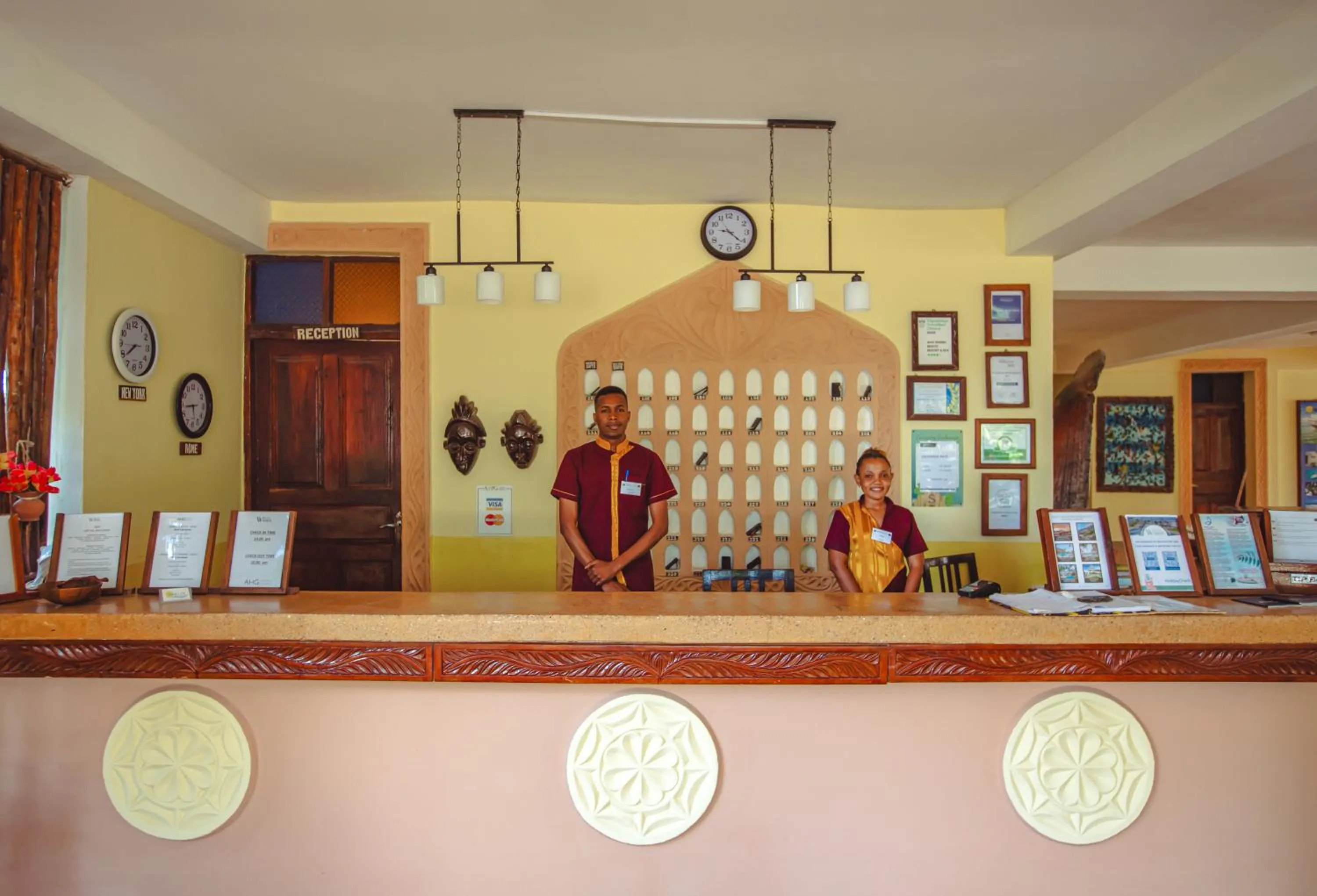 Staff in AHG Waridi Beach Resort &amp; SPA