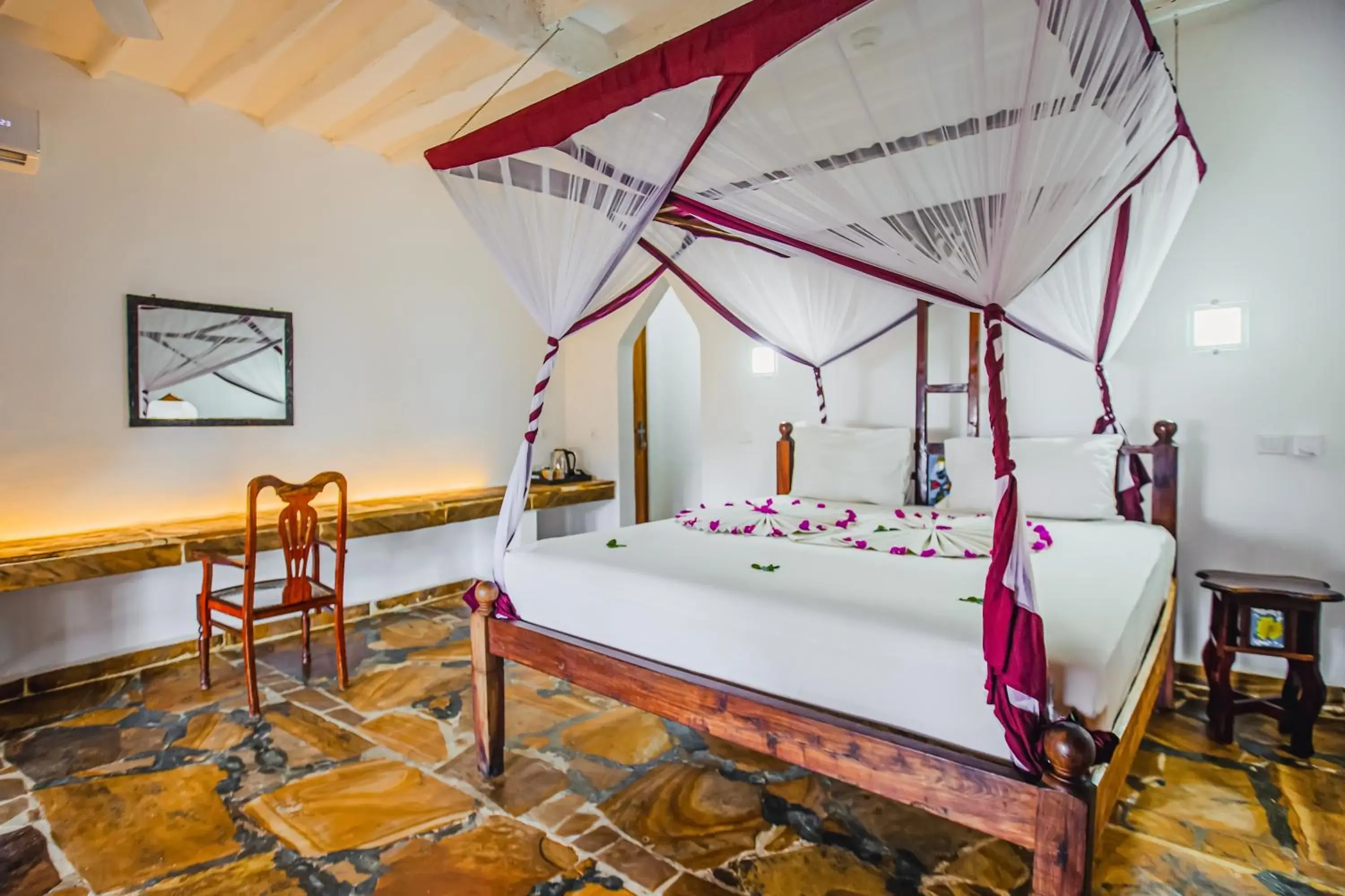 Bed in AHG Waridi Beach Resort & SPA Bed in AHG Waridi Beach Resort & SPA