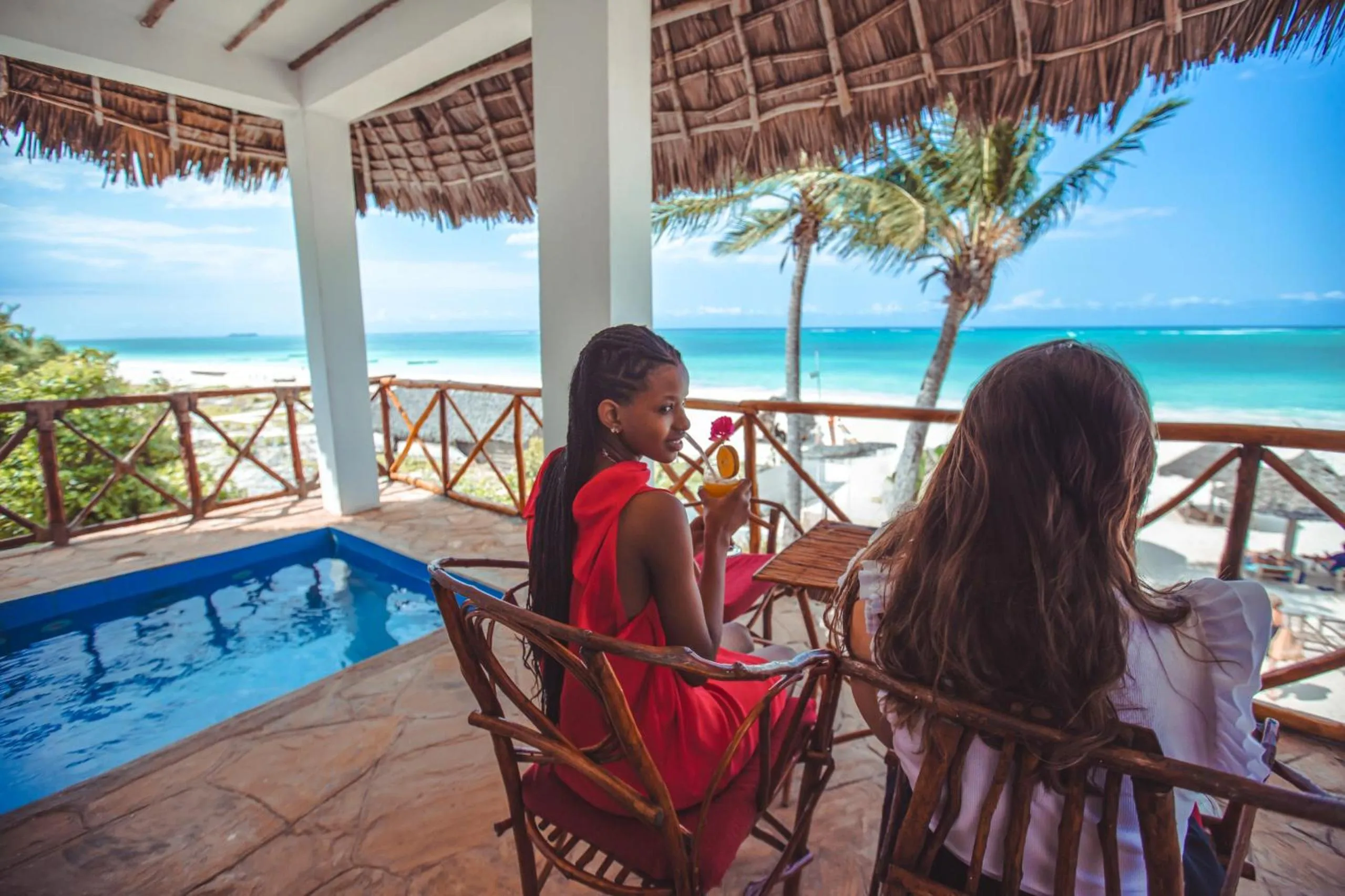 Patio in AHG Waridi Beach Resort &amp; SPA