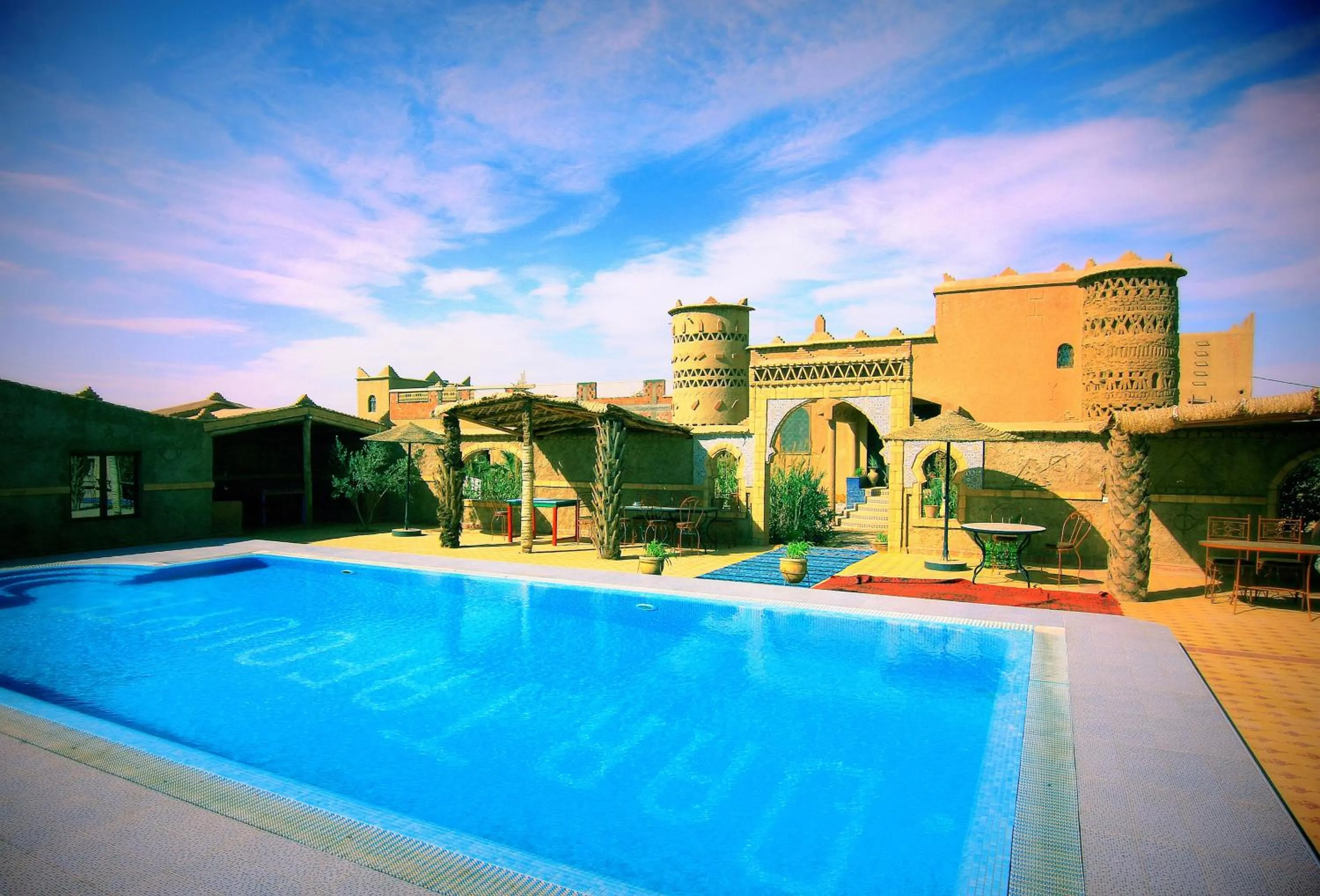 Pool view in Dar Tafouyte