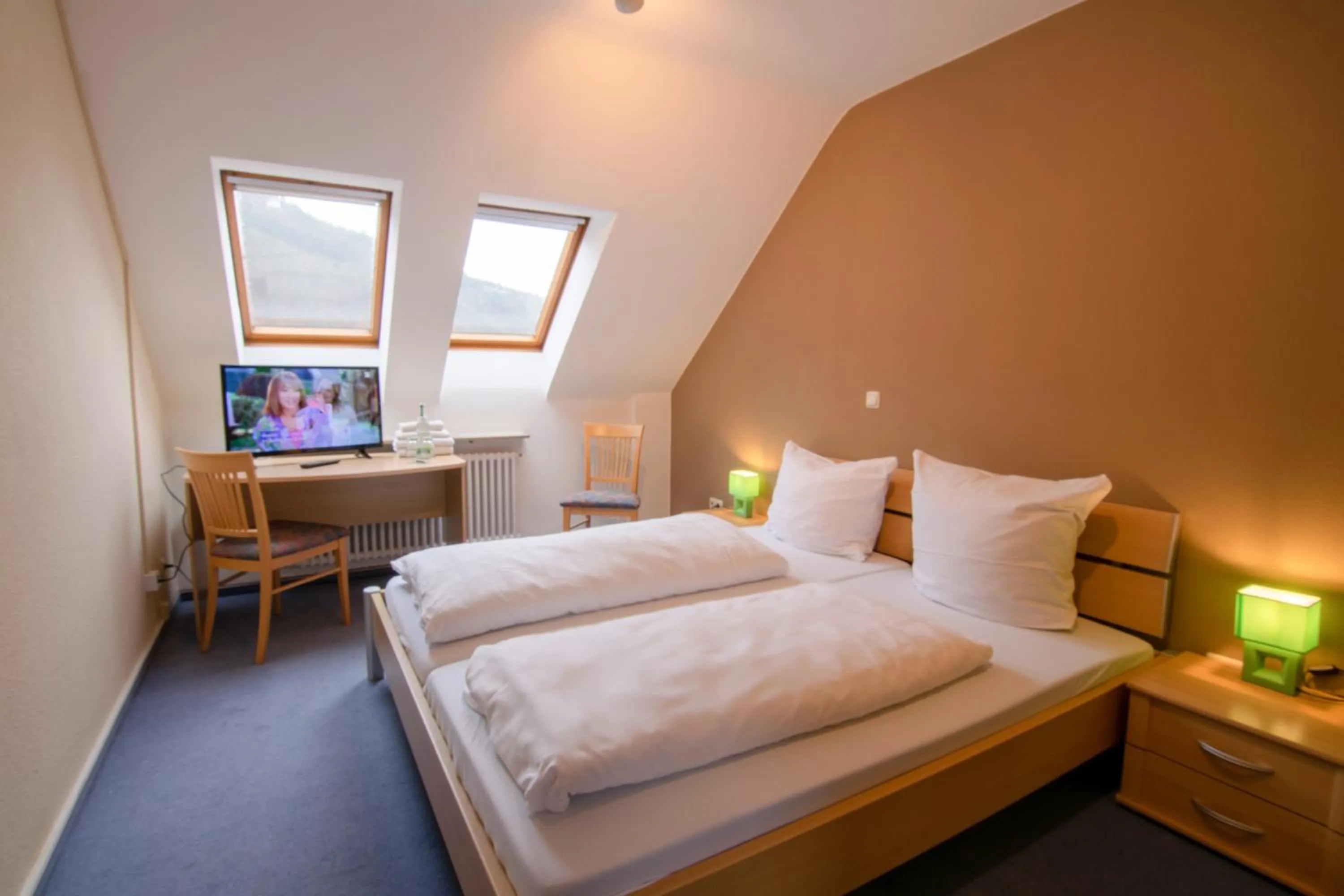 Photo of the whole room, Bed in Hotel Goldenes Fass