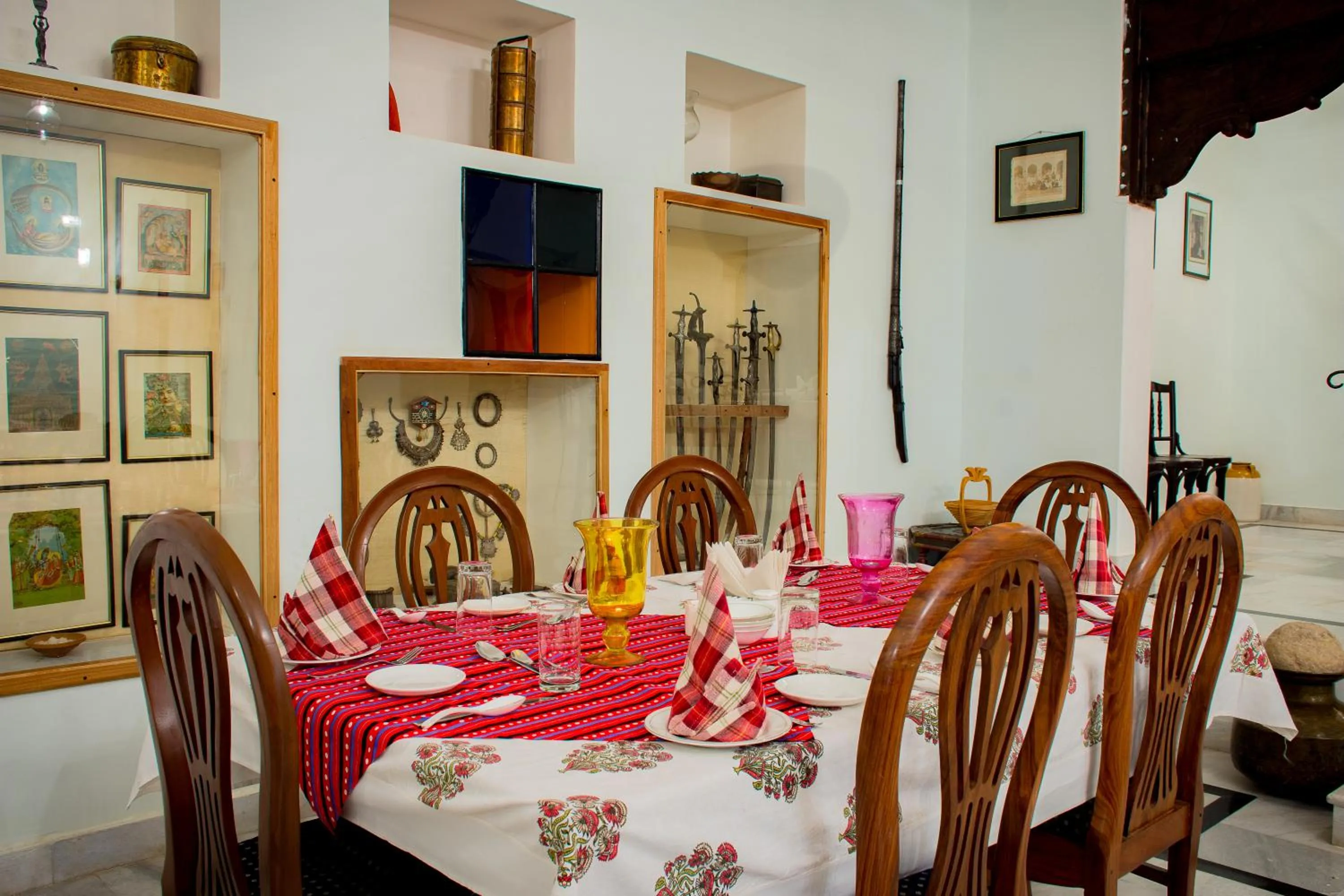 Dining area in Castle Khandela A Heritage Castle