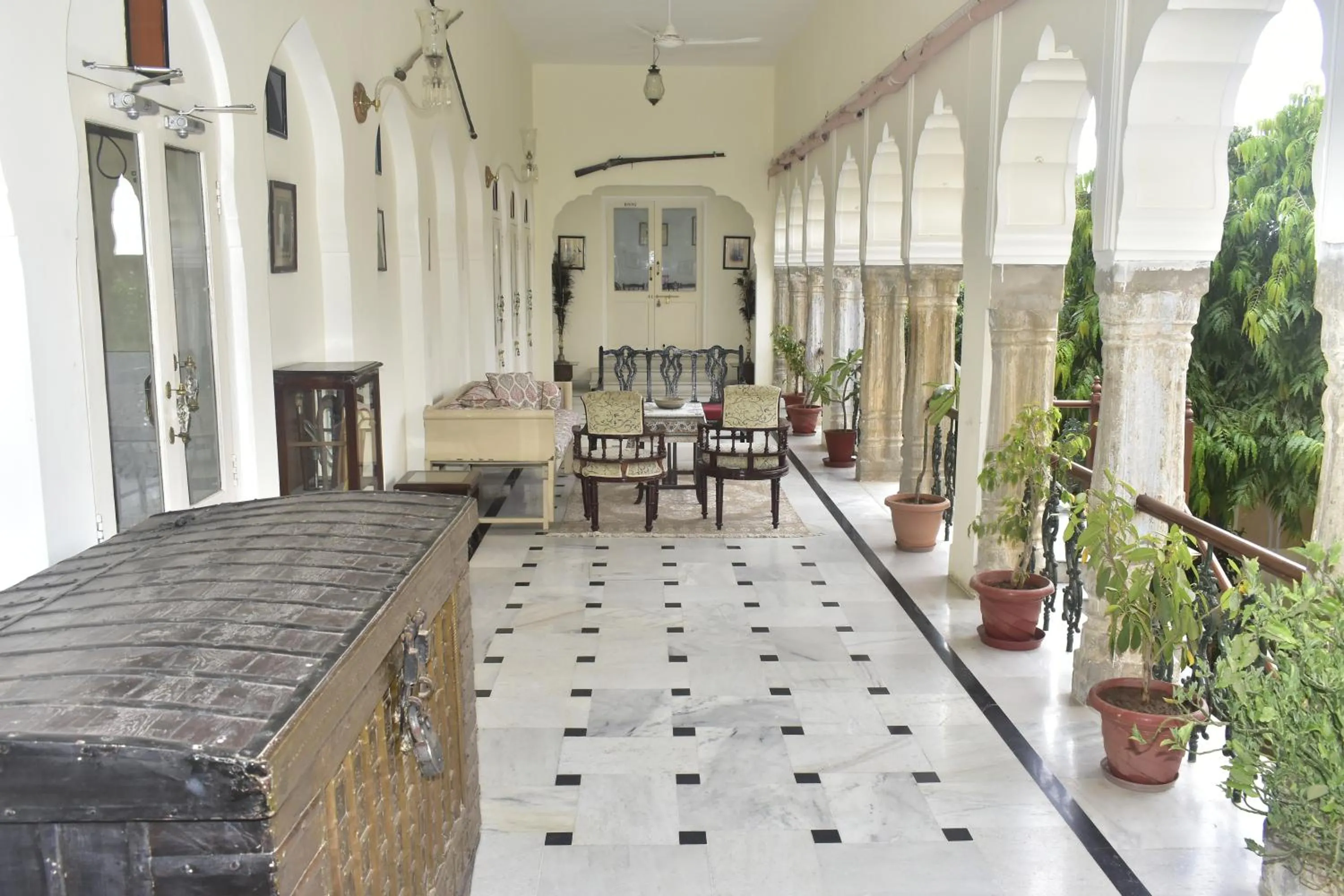 Seating area in Castle Khandela A Heritage Castle