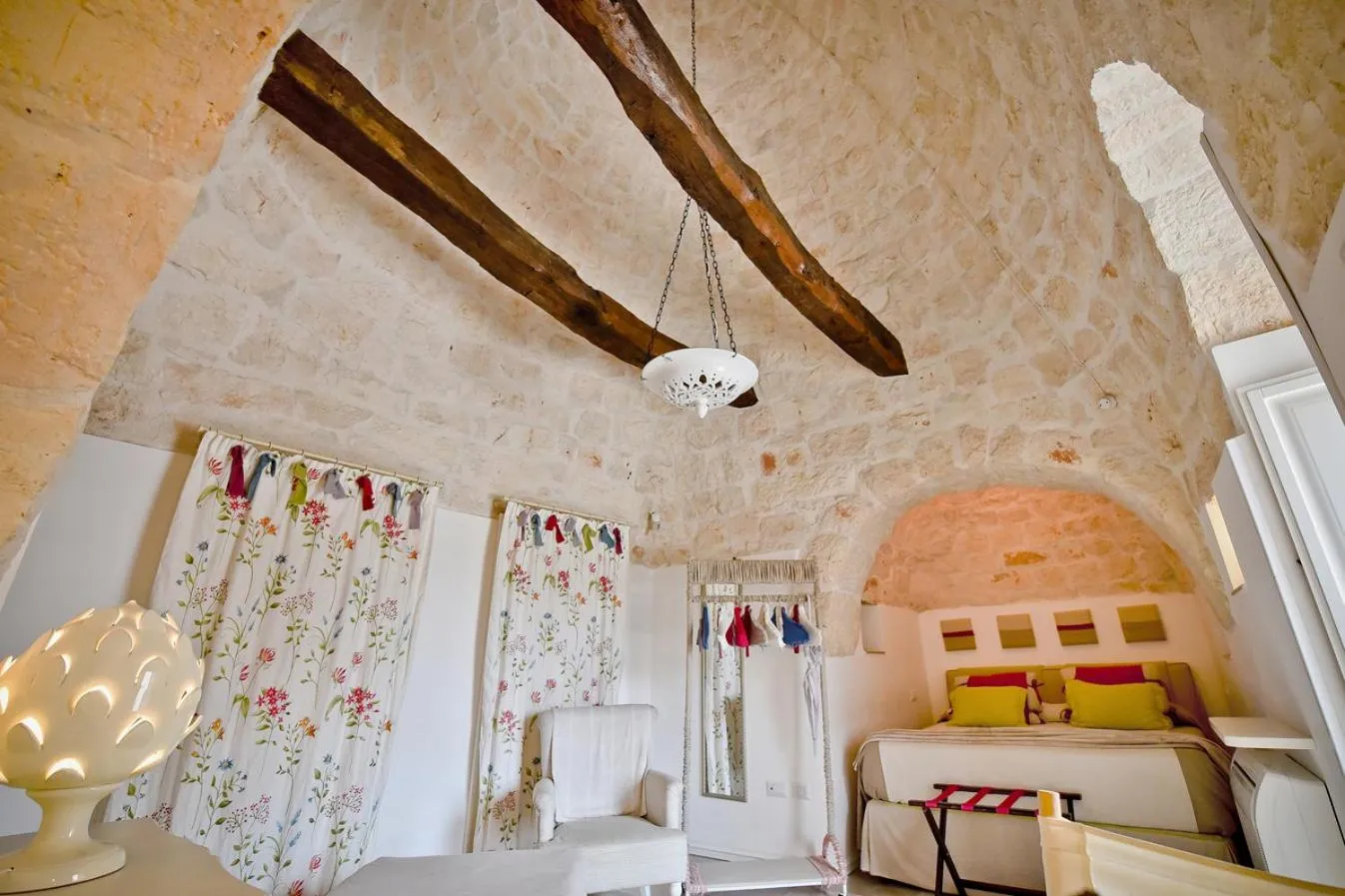 Bed in Leonardo Trulli Resort