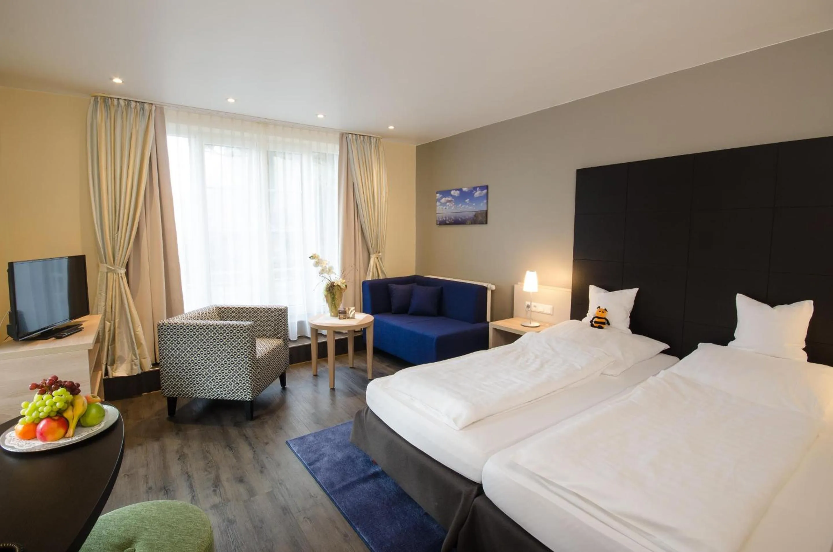 Bed in Köhlers Forsthaus Wellness & Genuss Hotel