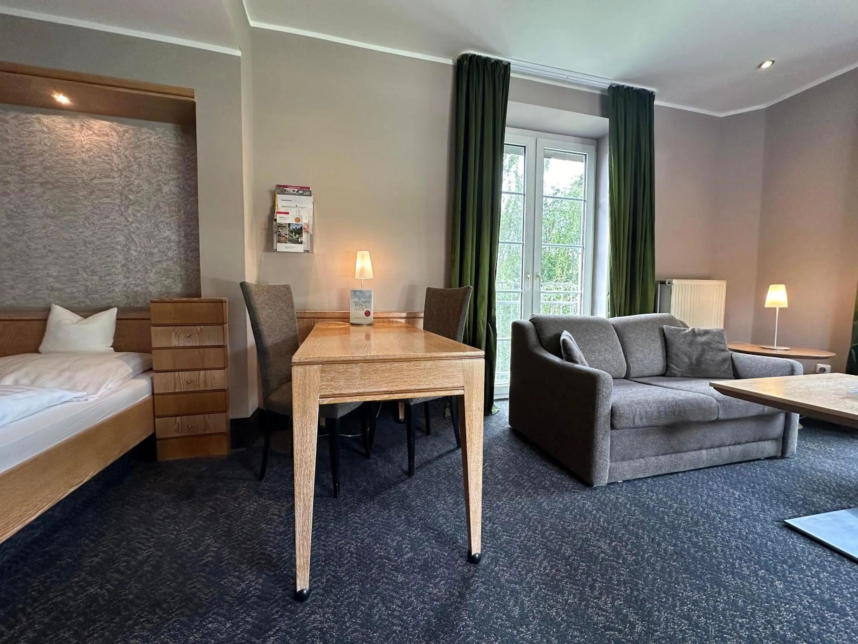 Bed in Köhlers Forsthaus Wellness & Genuss Hotel