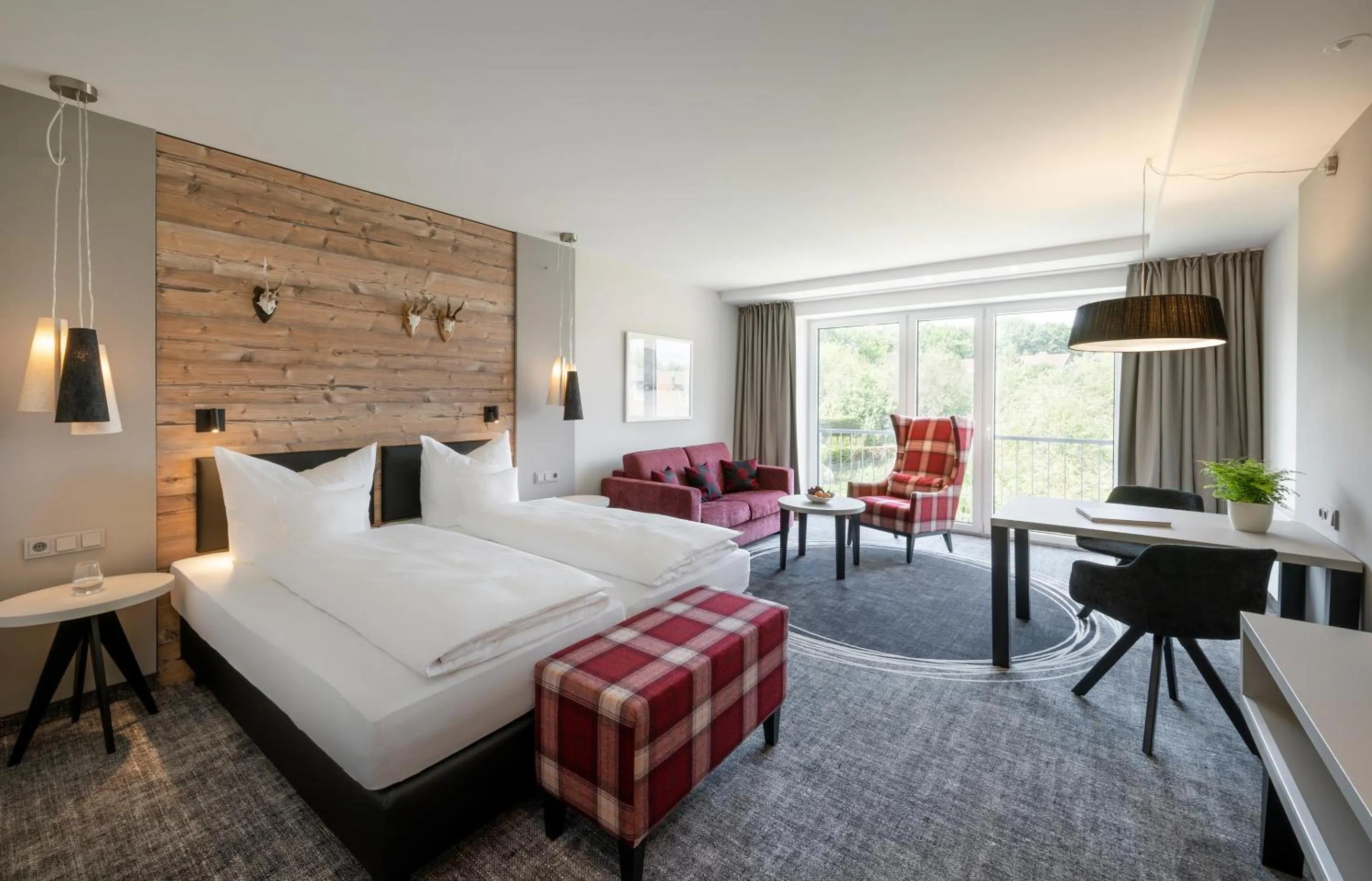 Bed in Köhlers Forsthaus Wellness & Genuss Hotel