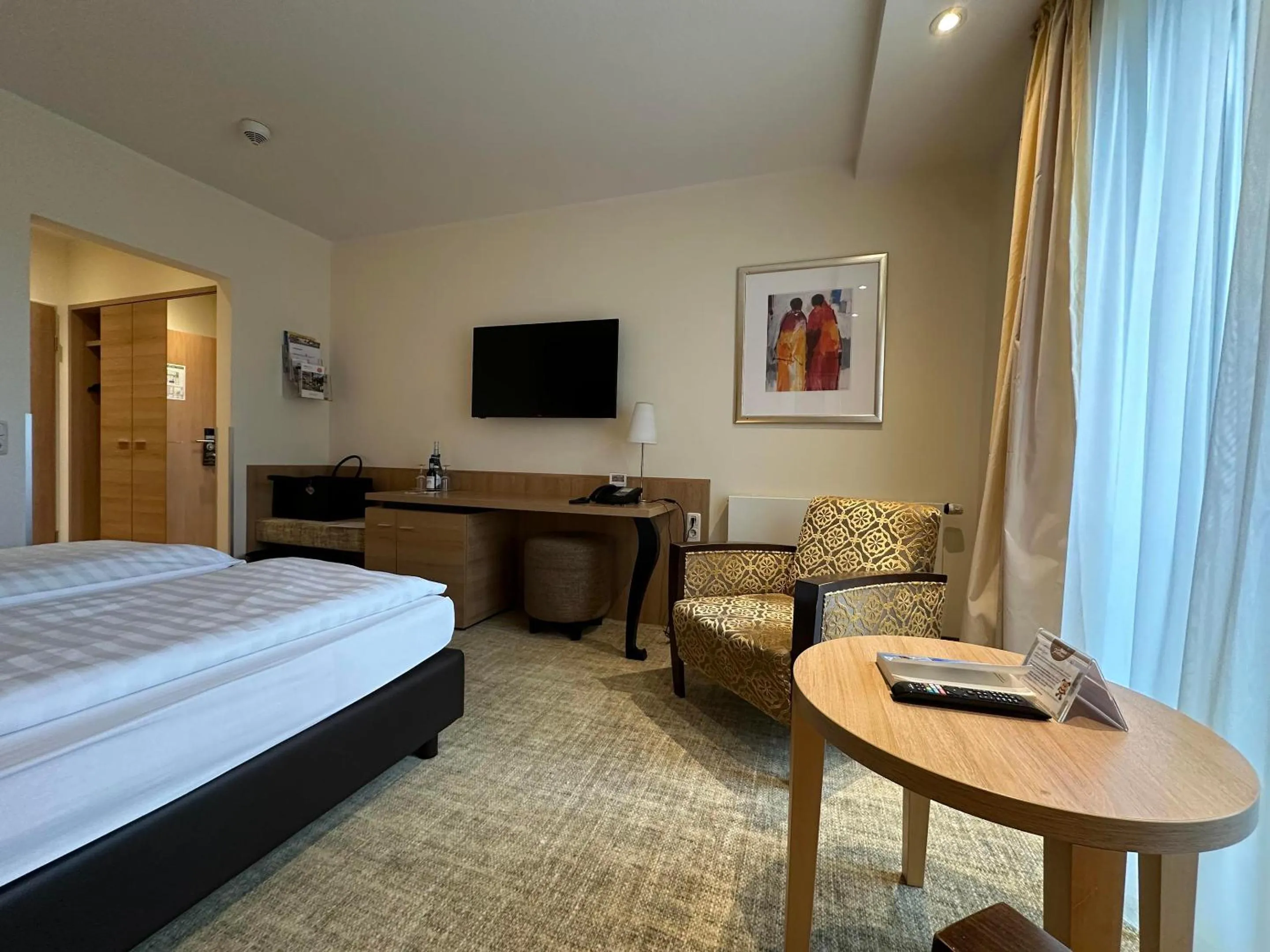 Bed in Köhlers Forsthaus Wellness & Genuss Hotel