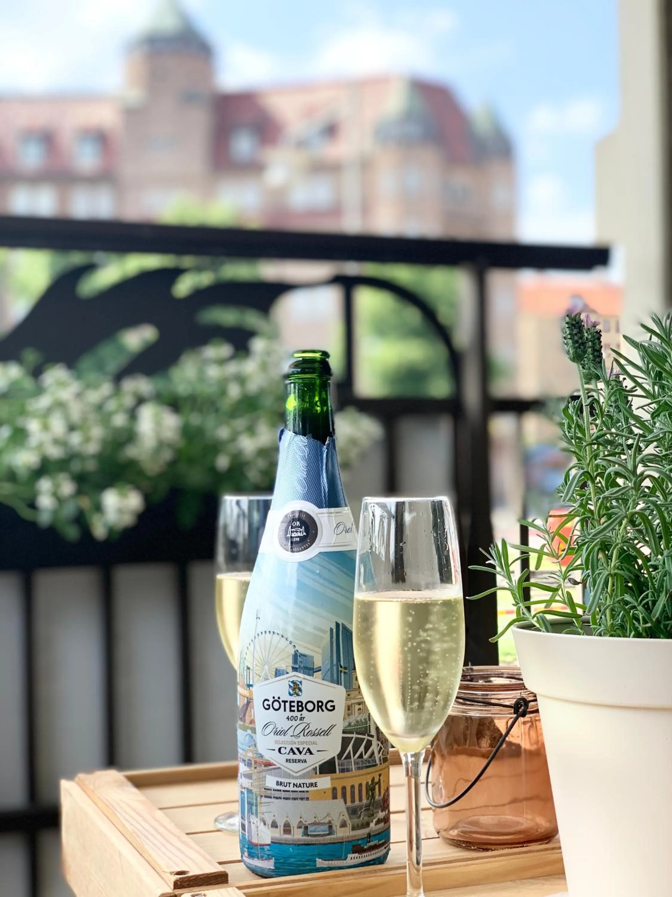 Balcony/Terrace in Linnéplatsens Hotell & Vandrarhem