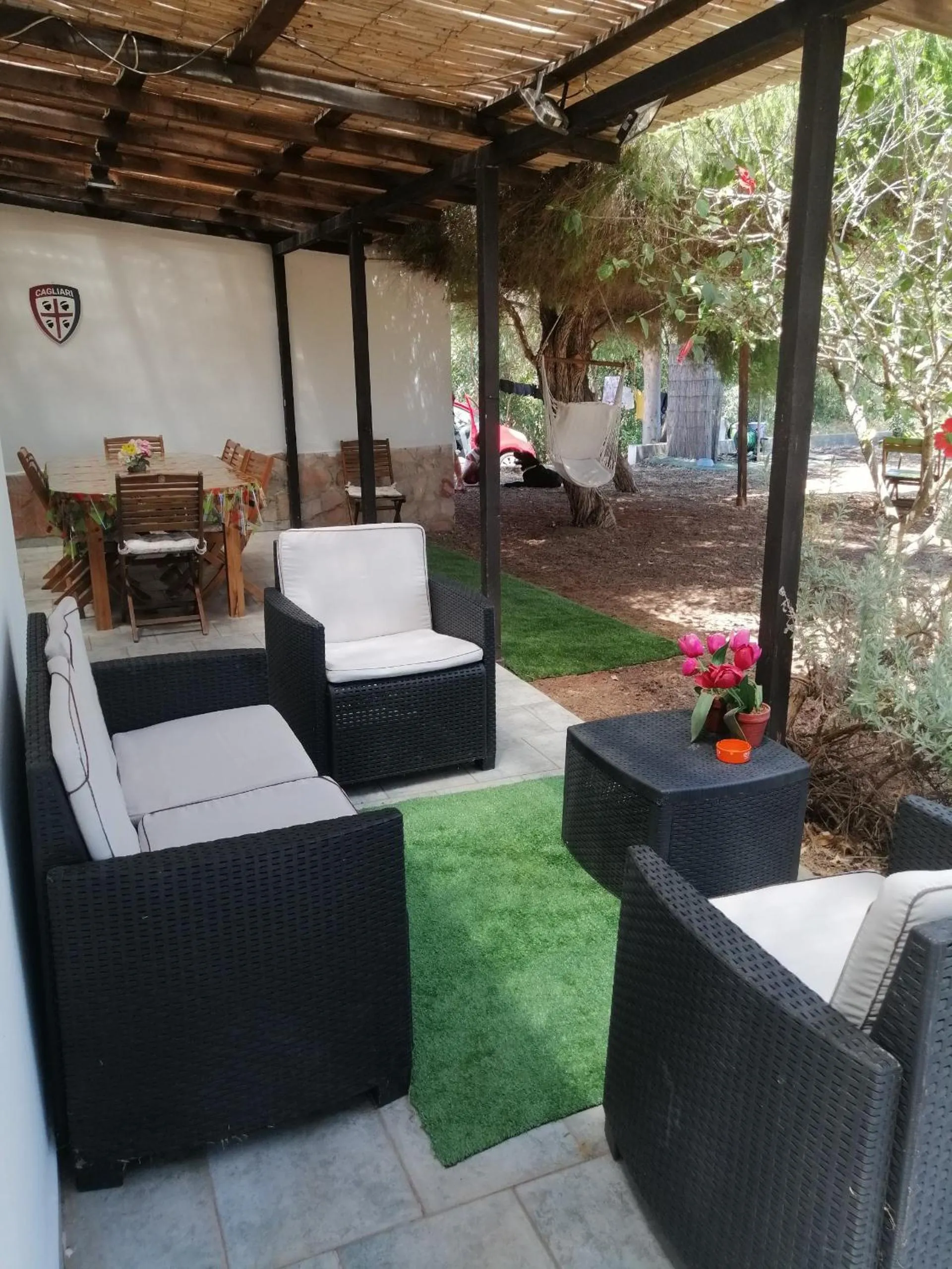 Garden view in B&B Bella Calasetta